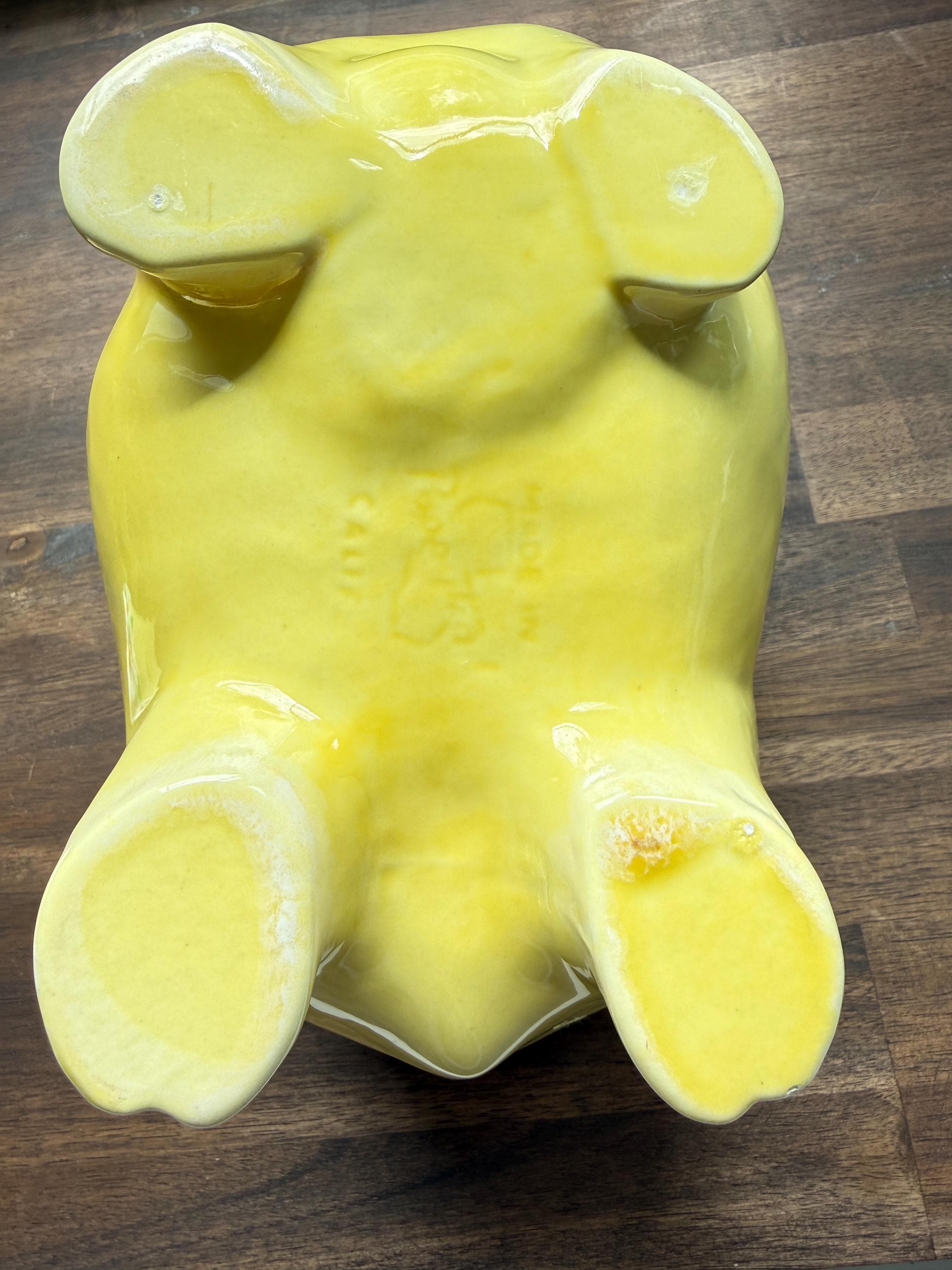 Vintage Metlox Poppytrail Daisy Bull Horn Cow Cookie Jar Yellow Butterfly California Pottery - Thumbnail 15