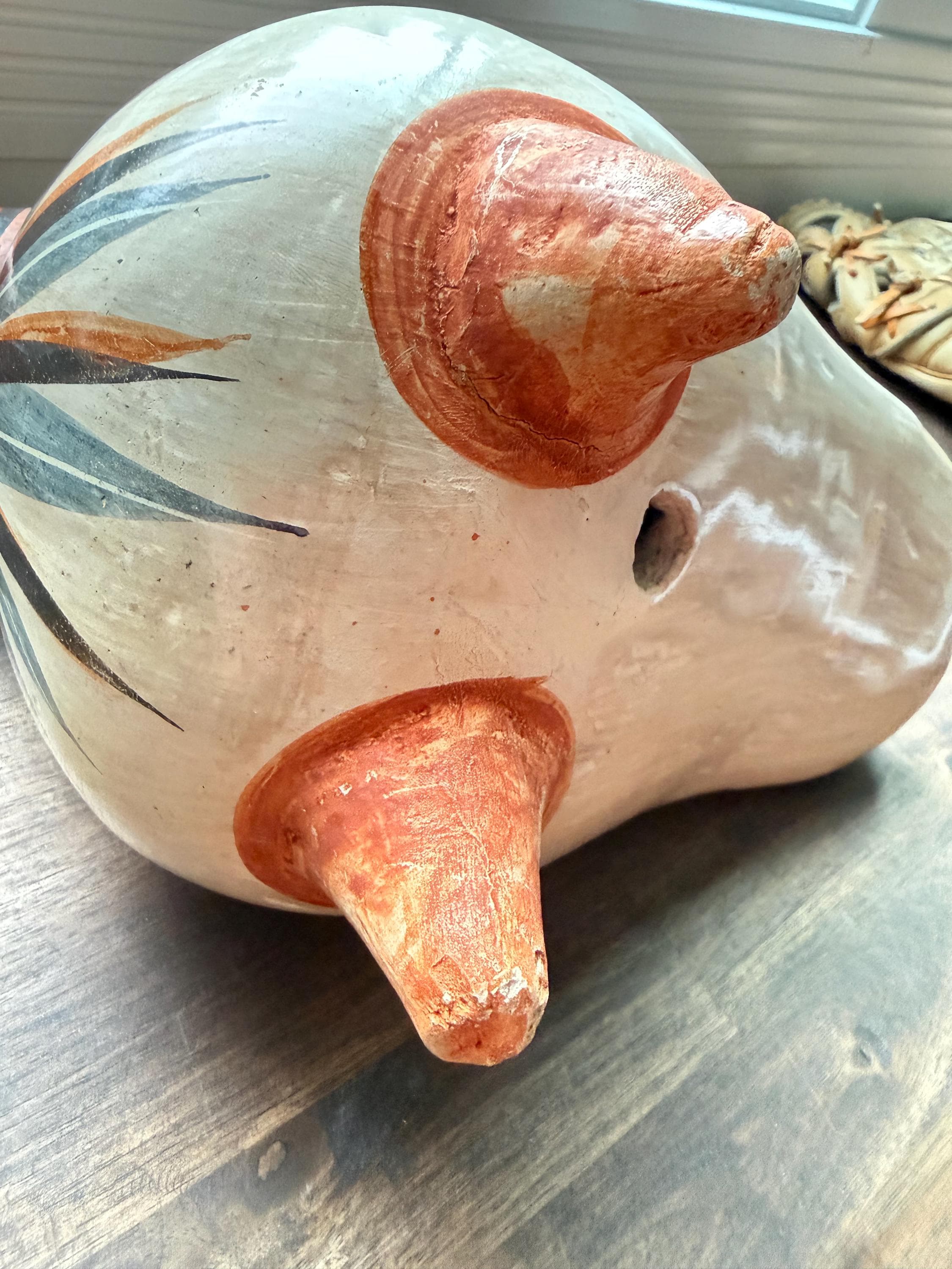 Vintage Tonalá Toucan Figurine: Hand Painted Mexican Folk Art Bird, Hacienda Decor - Thumbnail 16
