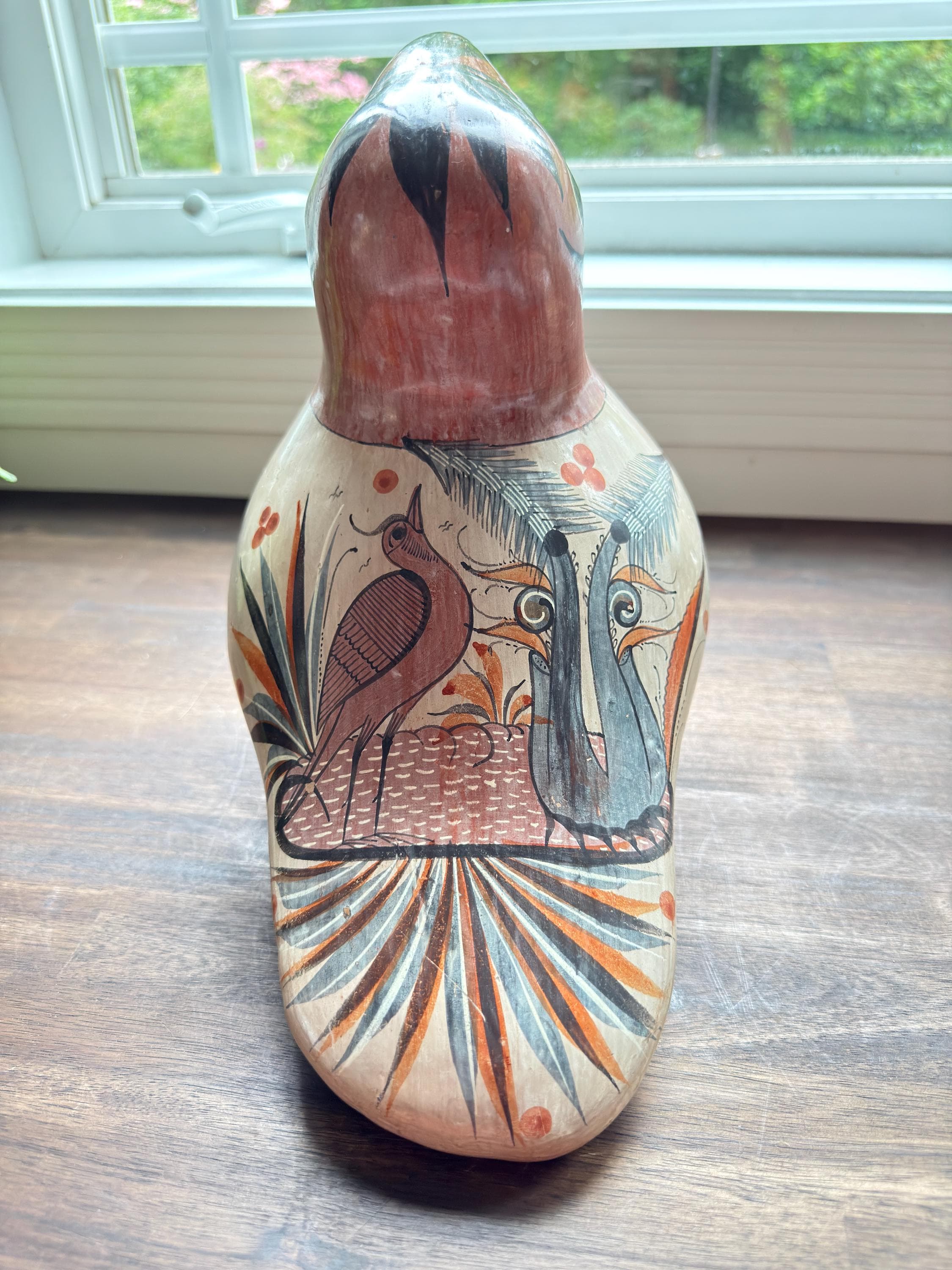 Vintage Tonalá Toucan Figurine: Hand Painted Mexican Folk Art Bird, Hacienda Decor - Thumbnail 8