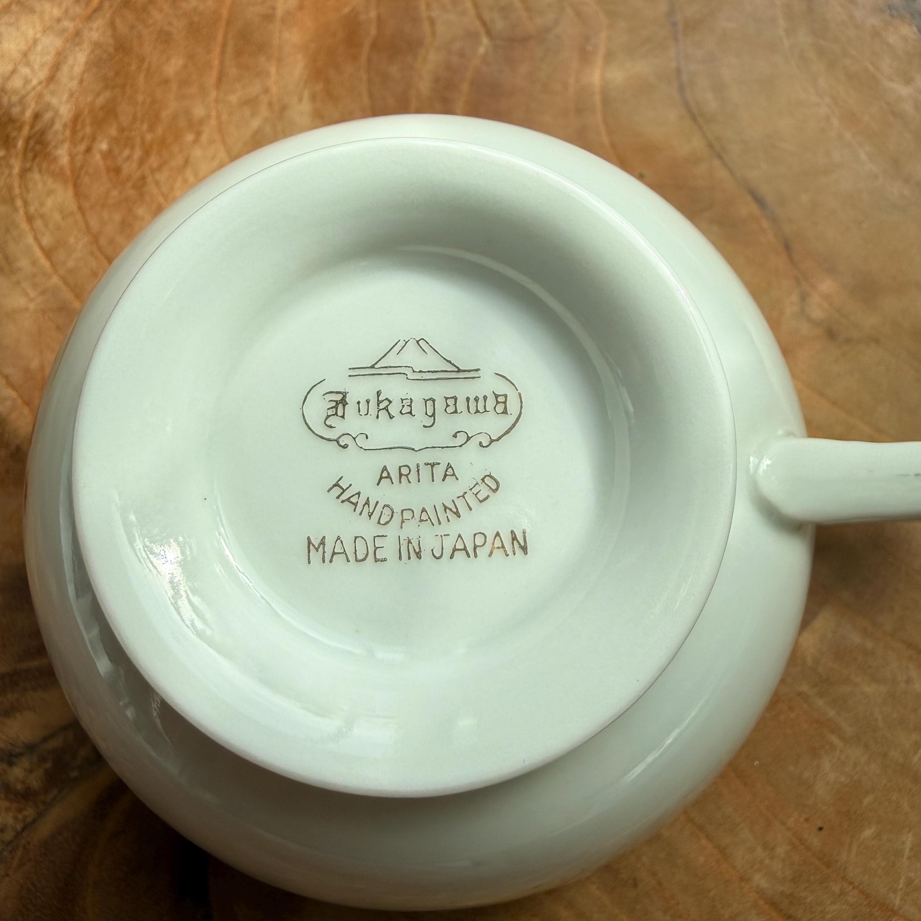 Fukagawa Arita Maple Snack Set: Japanese Porcelain Cup and Plate - Thumbnail 13