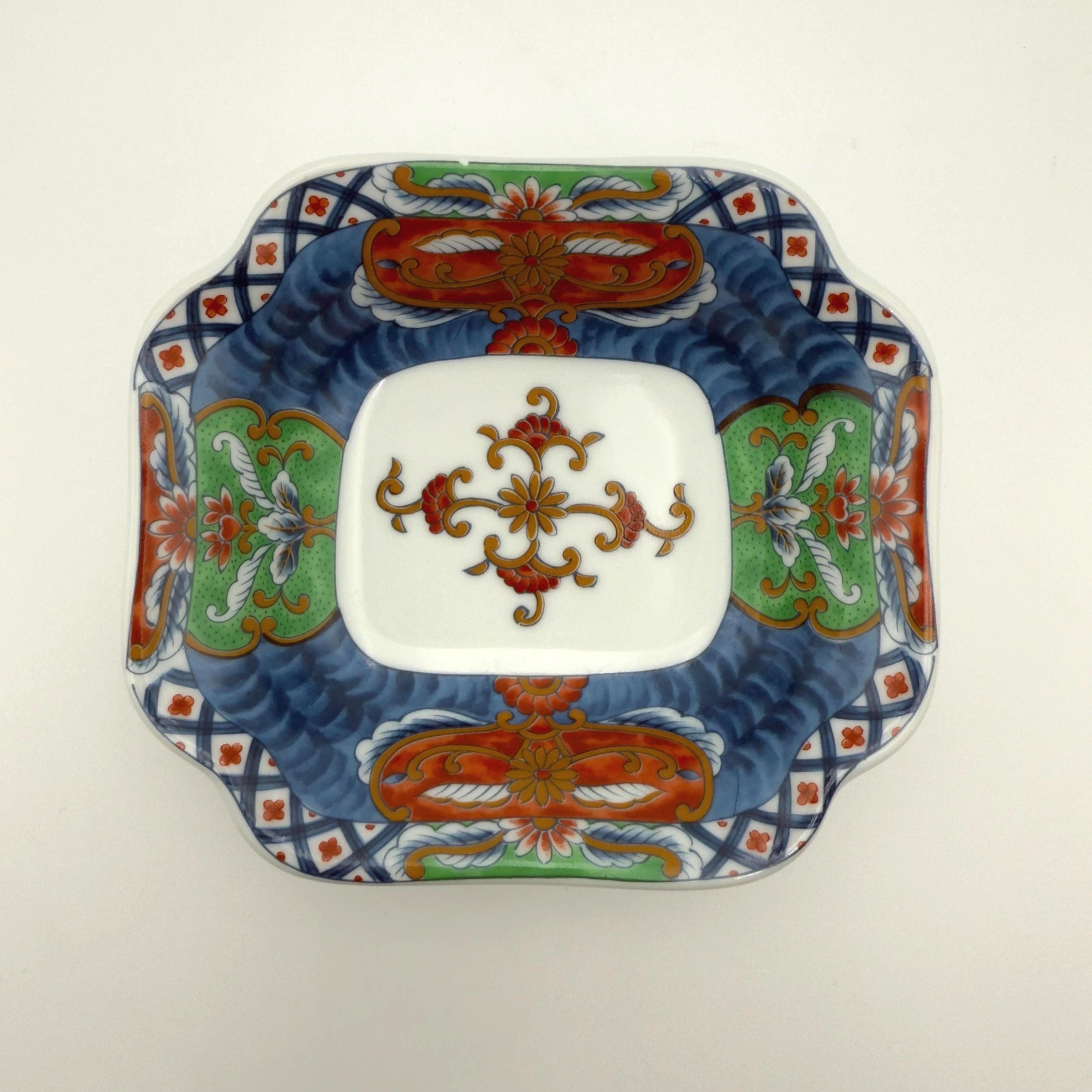 Vintage Takahashi Imari Style Porcelain Bowl, Hand Painted Japanese Dish - Thumbnail 2