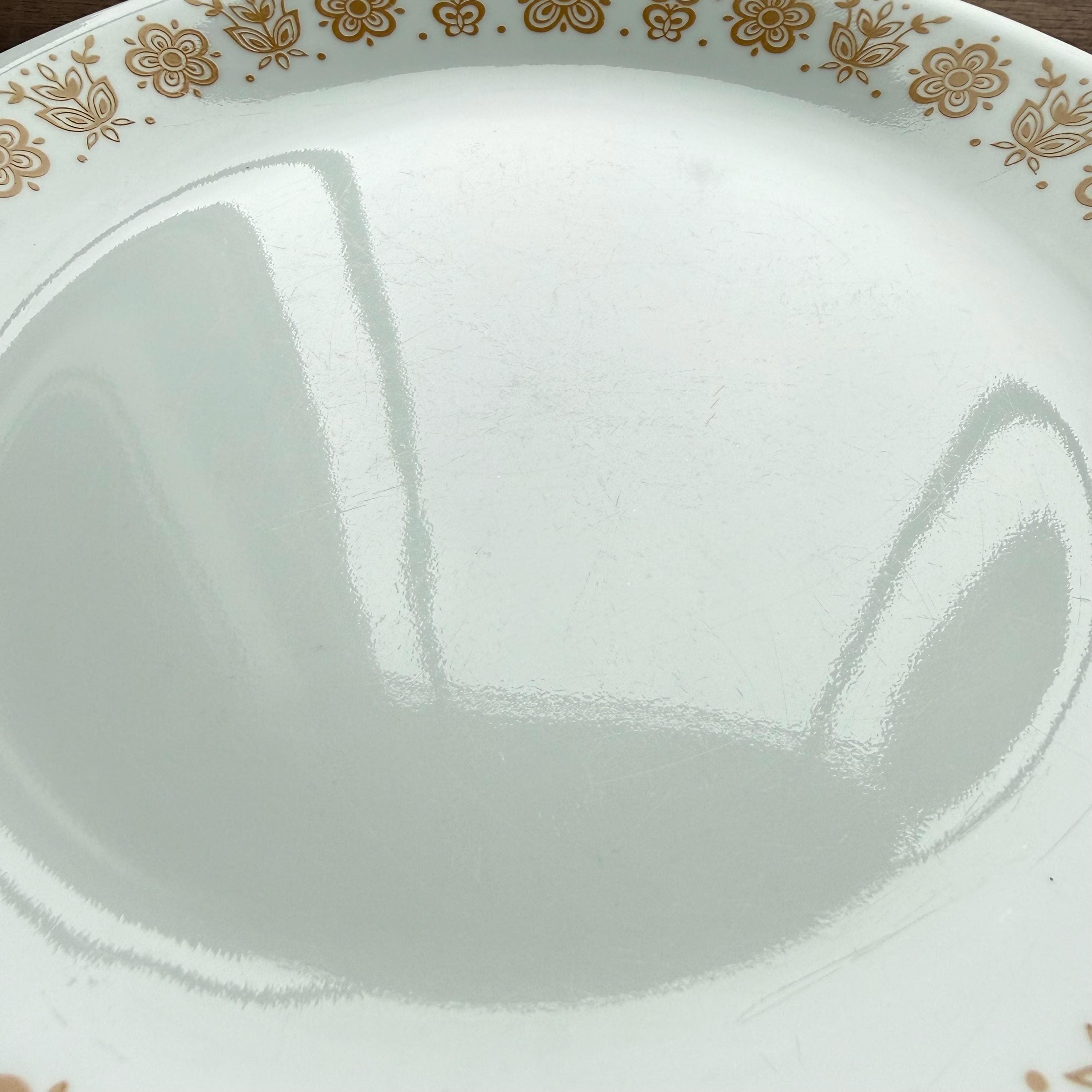 Vintage Corelle Butterfly Gold Dinner Plate – Retro Floral Dish - Thumbnail 8
