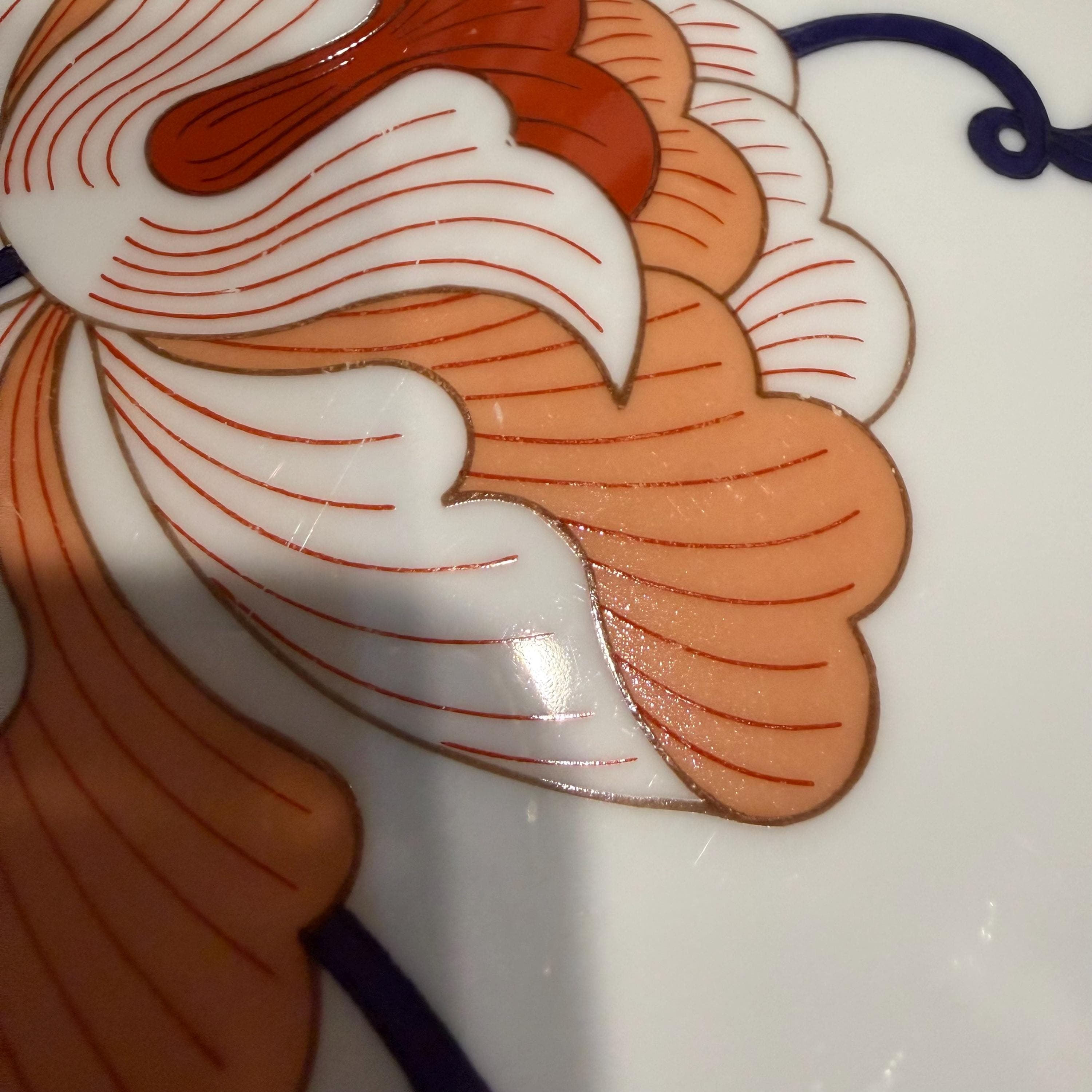 Fitz and Floyd Lotus | 4 Plates | Vintage Asian Inspired Porcelain, 7 Inch - Thumbnail 7