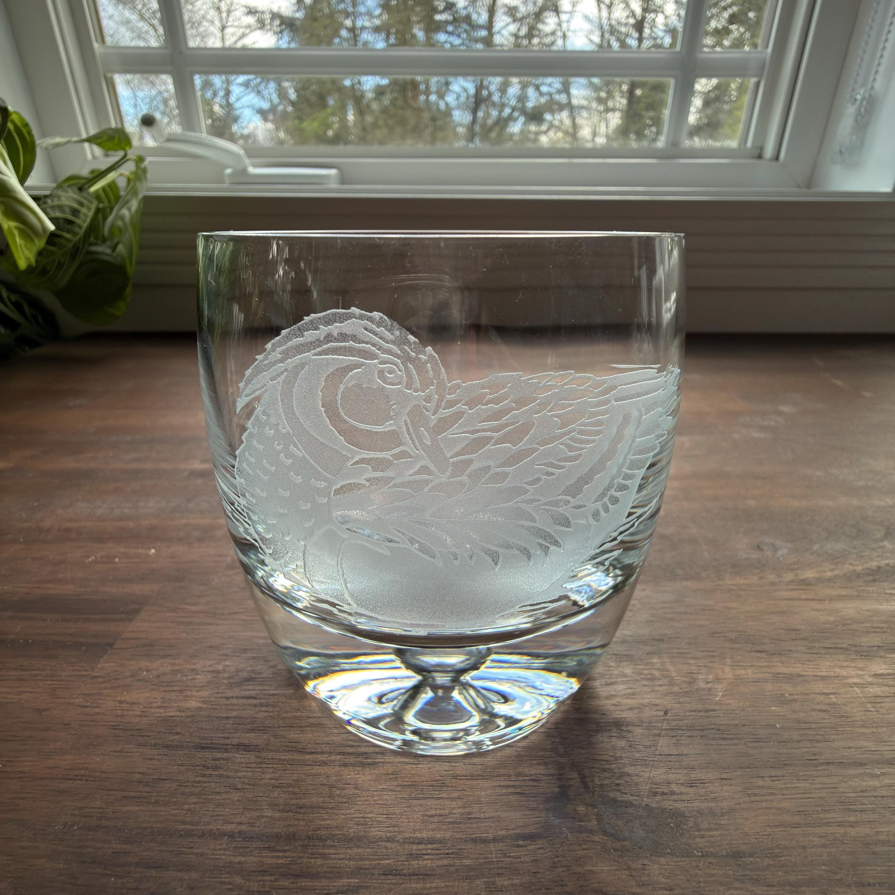 Perry Coyle Signed Etched Duck Whiskey Glasses Set: Heavy Bottom Tumblers - Thumbnail 6
