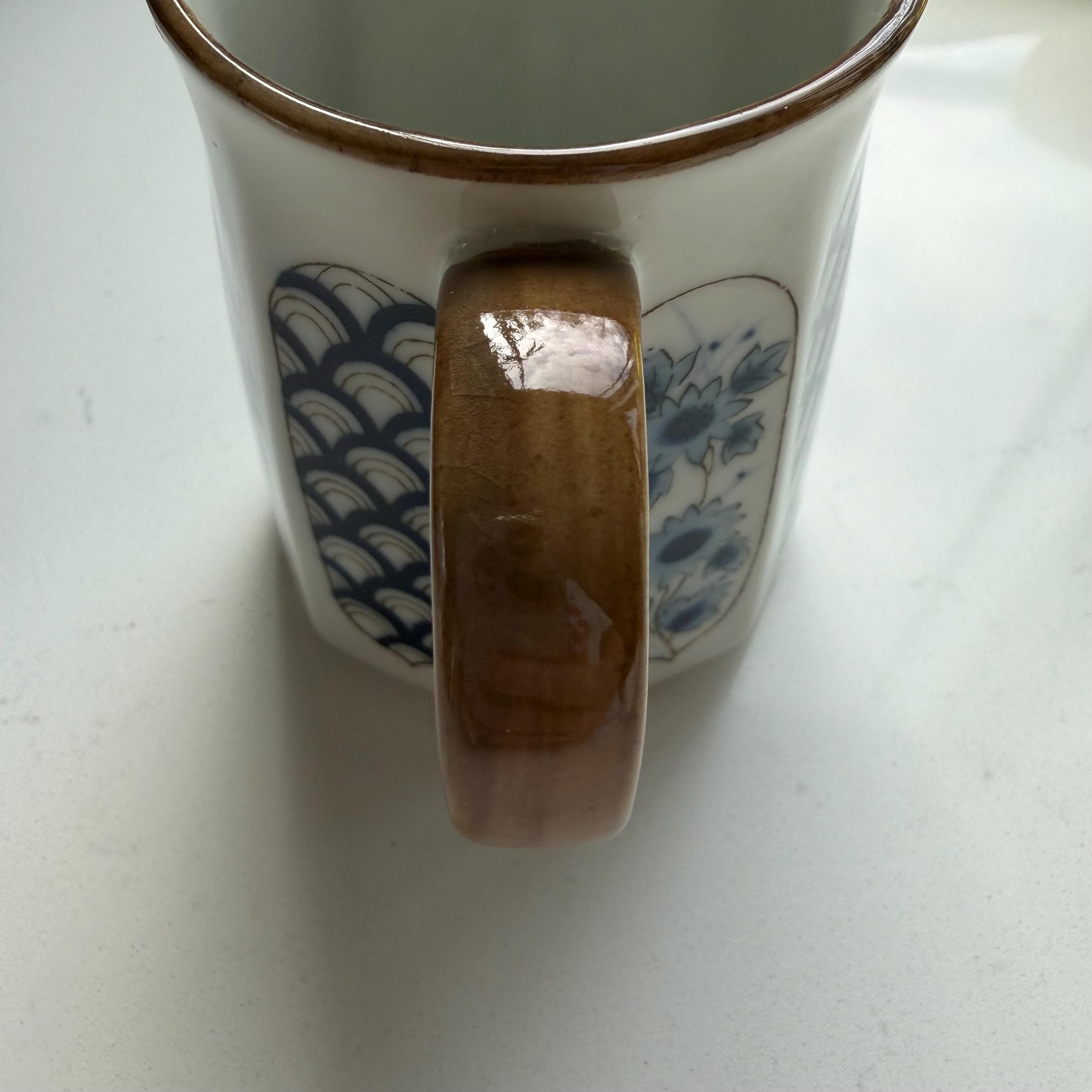 Vintage Otagiri Tea Set | Blue White Porcelain Cups, Sugar Bowl, Creamer | Japandi Decor - Thumbnail 5