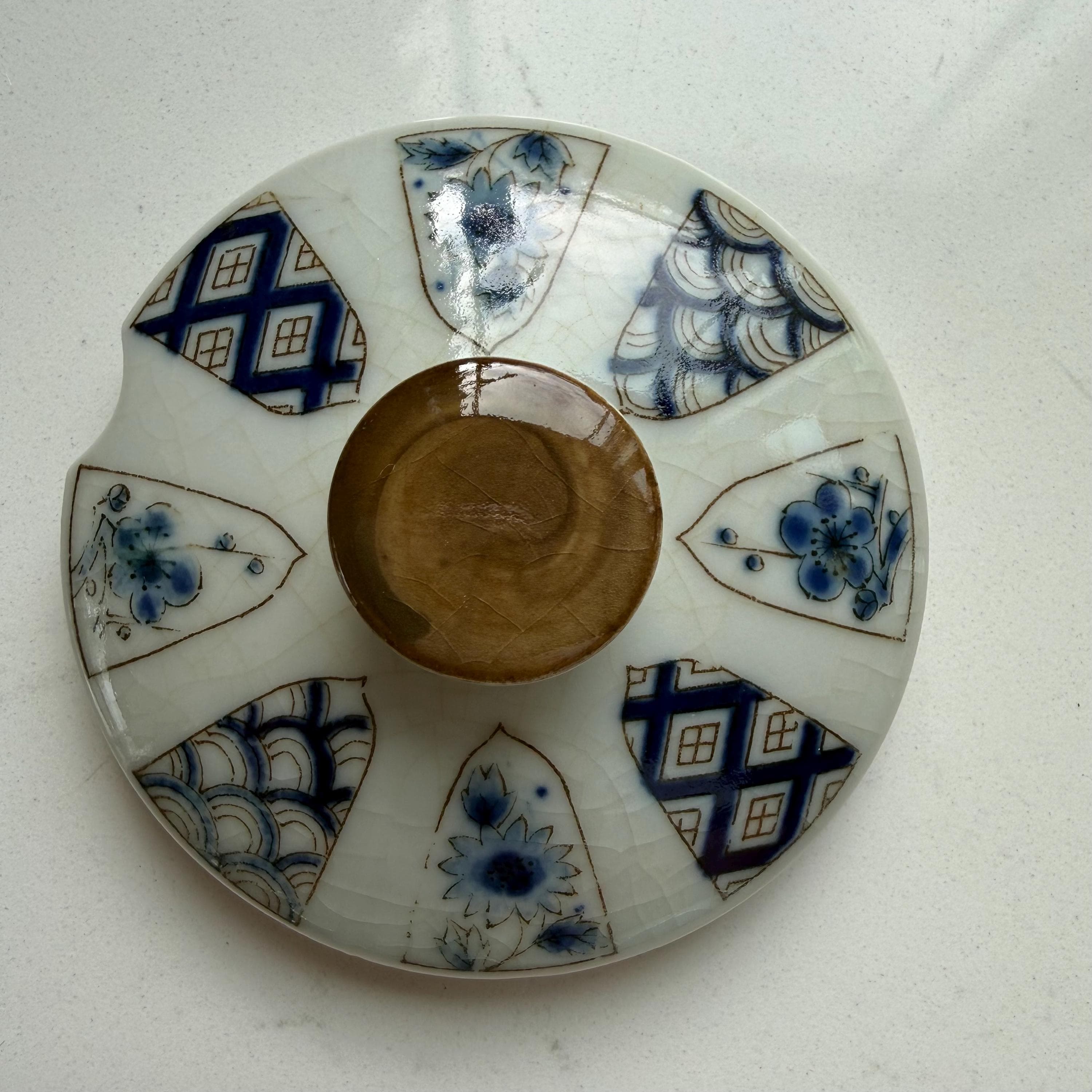 Vintage Otagiri Tea Set | Blue White Porcelain Cups, Sugar Bowl, Creamer | Japandi Decor - Thumbnail 11