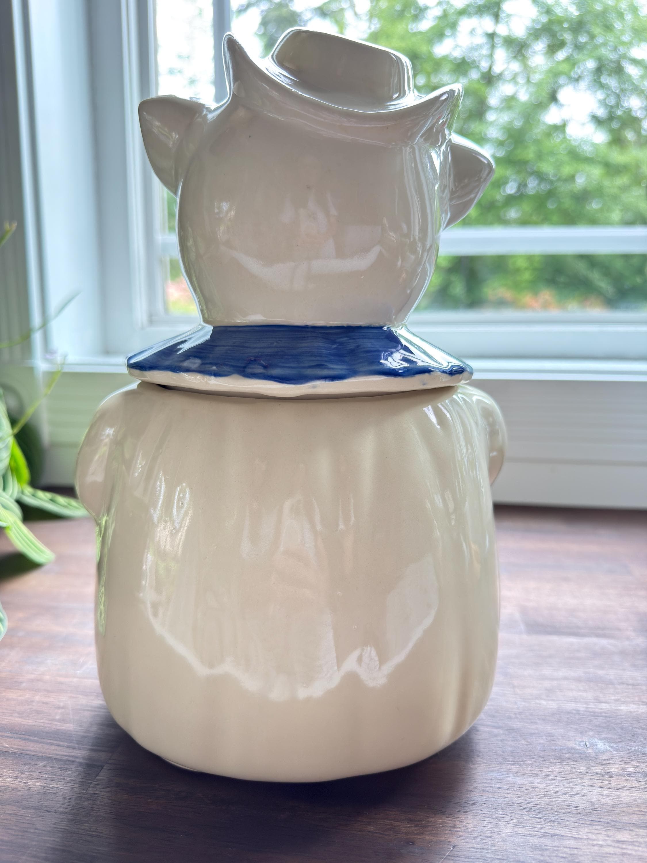 Vintage Shawnee Winnie Pig Cookie Jar Smiley Pig Pottery Kitchen Decor - Thumbnail 8