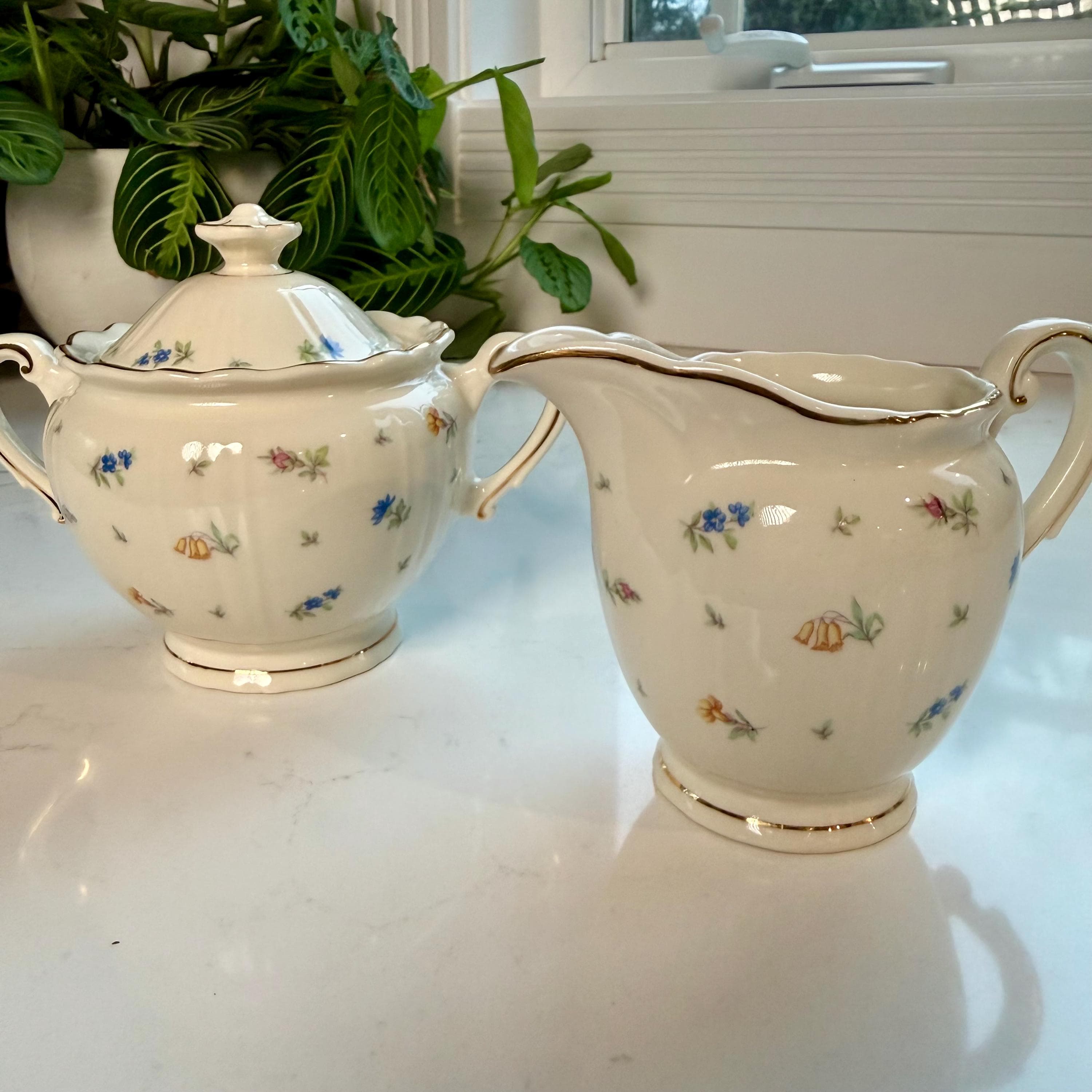 Vintage Syracuse China Federal Shape Set | Floral Restaurant Ware - Thumbnail 2