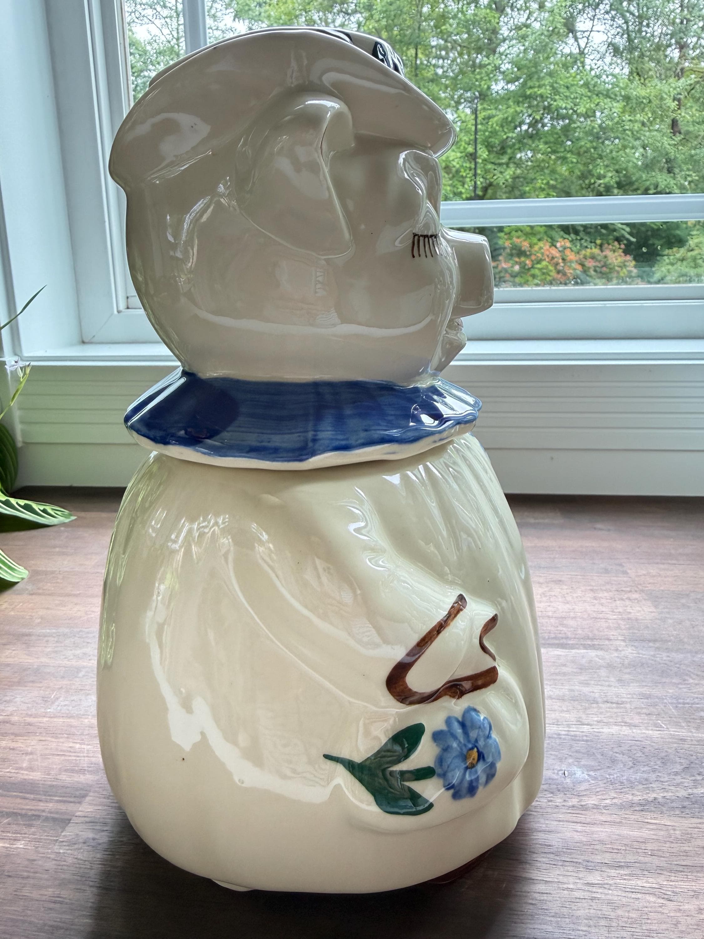 Vintage Shawnee Winnie Pig Cookie Jar Smiley Pig Pottery Kitchen Decor - Thumbnail 6
