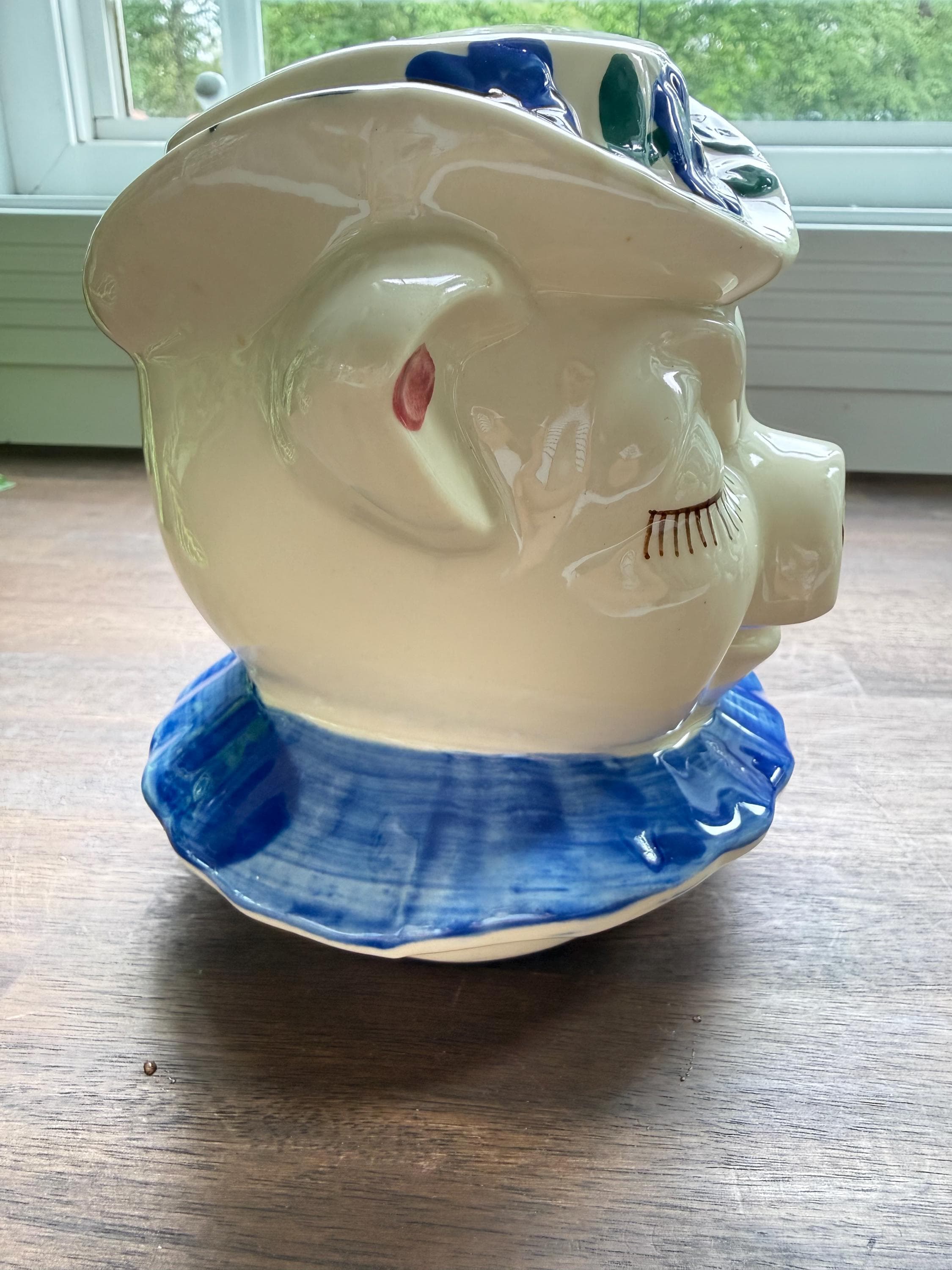 Vintage Shawnee Winnie Pig Cookie Jar Smiley Pig Pottery Kitchen Decor - Thumbnail 10