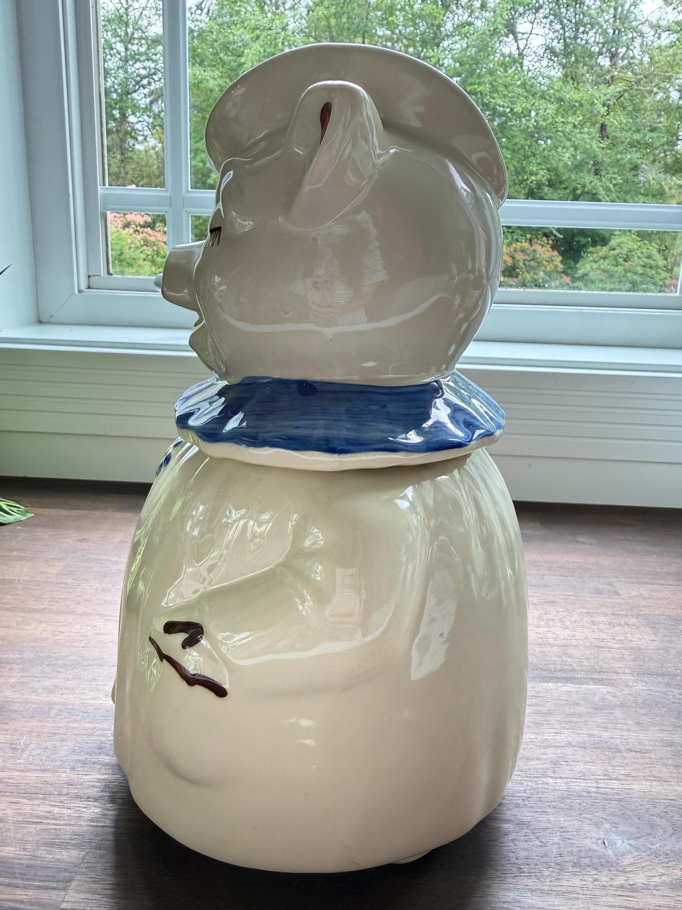 Vintage Shawnee Winnie Pig Cookie Jar Smiley Pig Pottery Kitchen Decor - Thumbnail 7