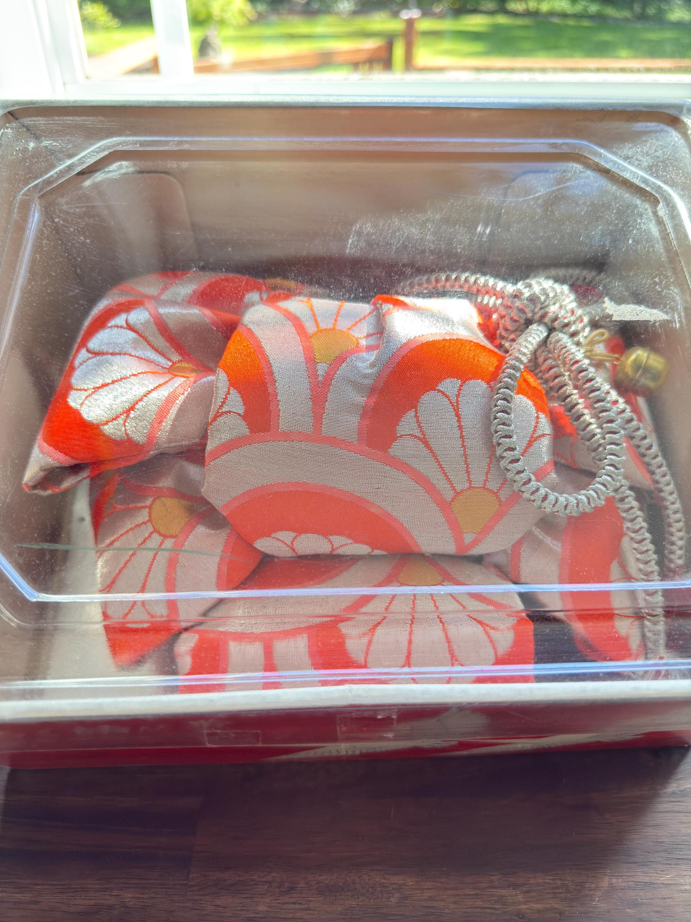 Vintage Japanese Shichi-Go-San Pre-Tied Obi Sash Girls Kimono Festival Belt with Box - Thumbnail 7
