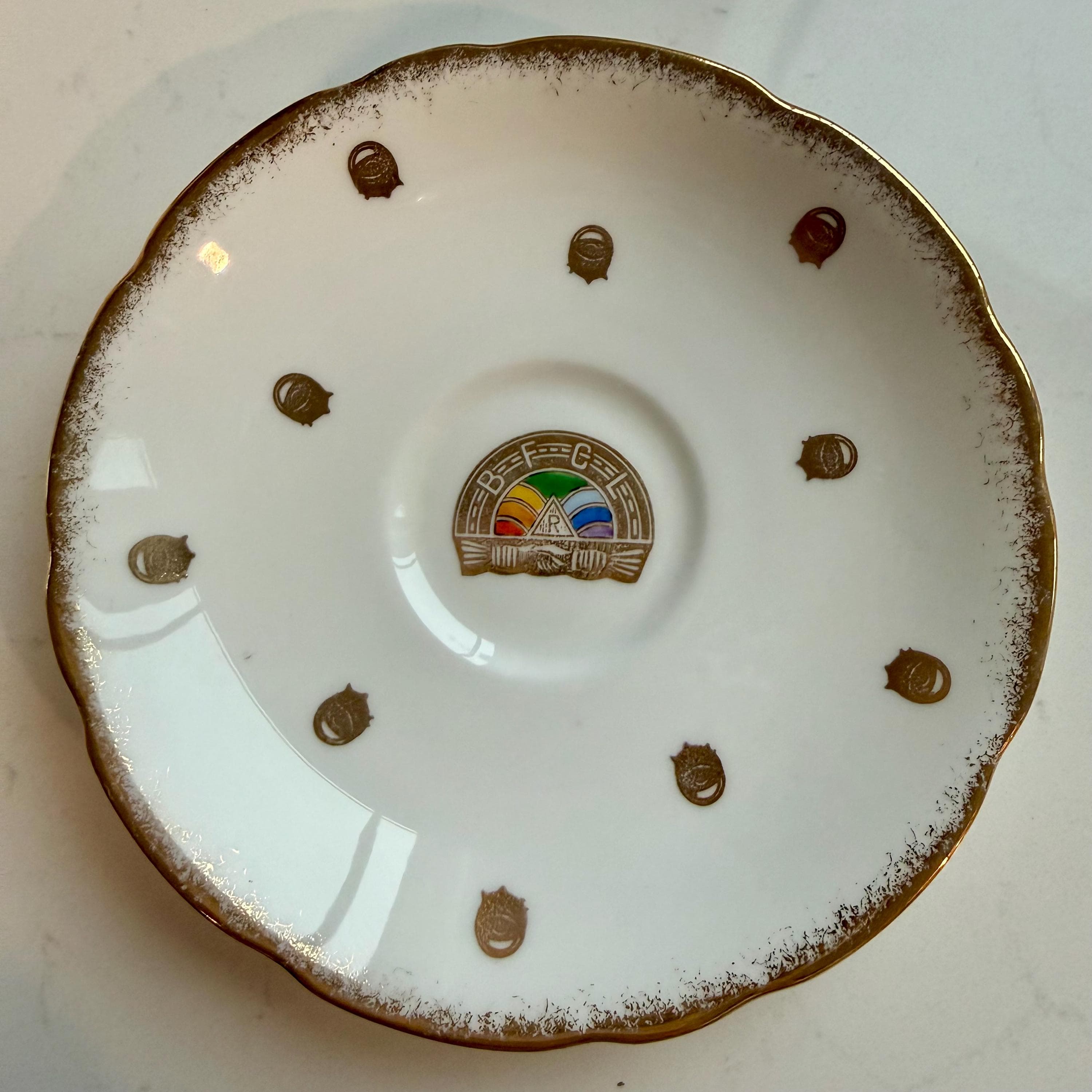 Vintage Royal Stafford Tea Cup and Saucer | English Bone China, Gold Trim - Thumbnail 5