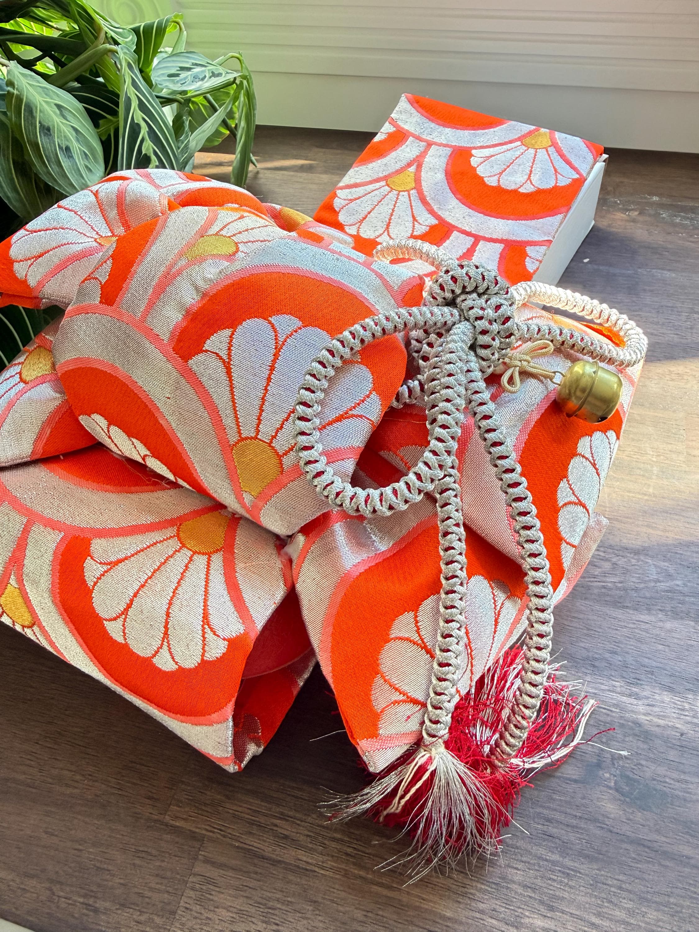 Vintage Japanese Shichi-Go-San Pre-Tied Obi Sash Girls Kimono Festival Belt with Box - Thumbnail 5