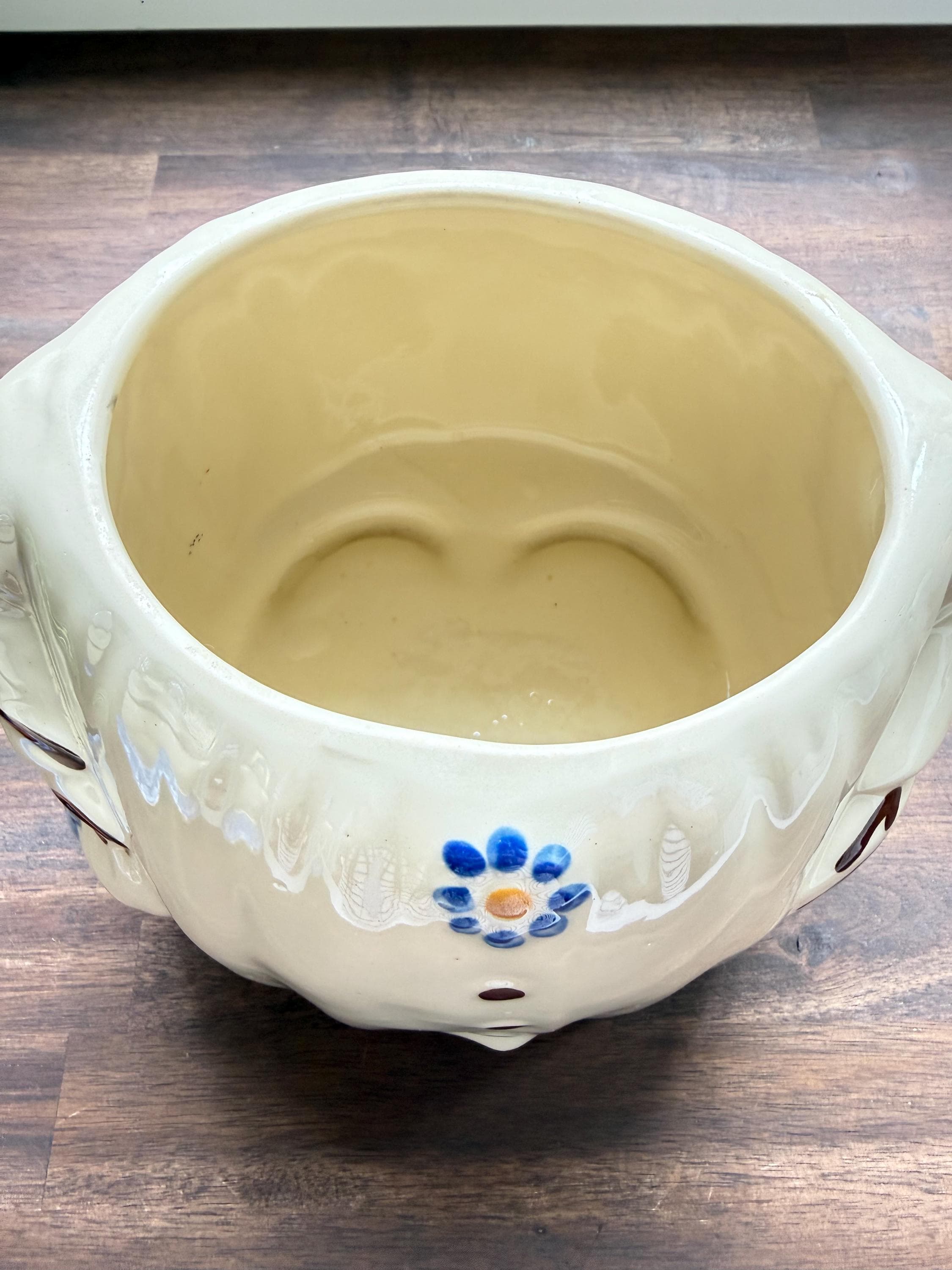 Vintage Shawnee Winnie Pig Cookie Jar Smiley Pig Pottery Kitchen Decor - Thumbnail 12