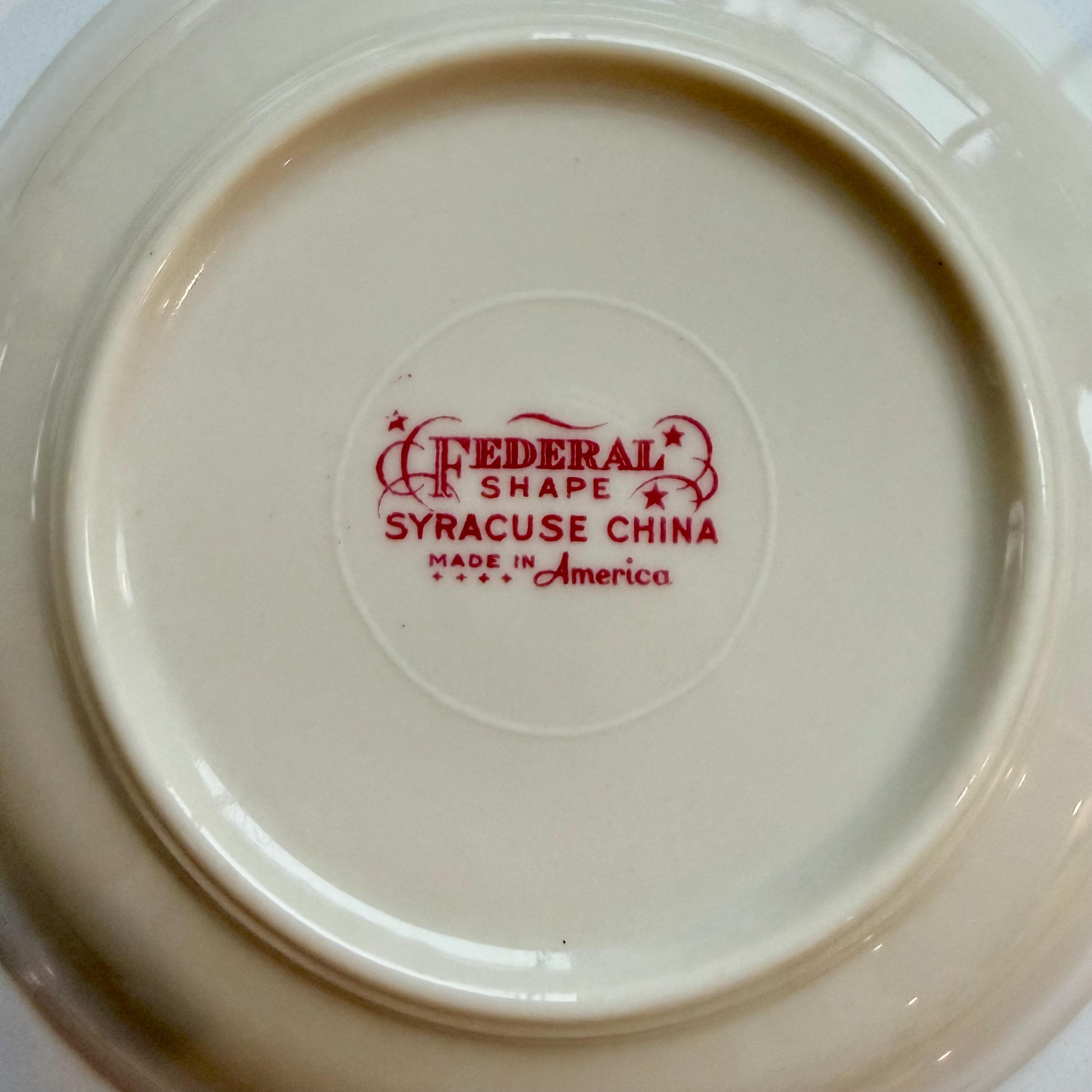 Vintage Syracuse China Federal Shape Set | Floral Restaurant Ware - Thumbnail 10