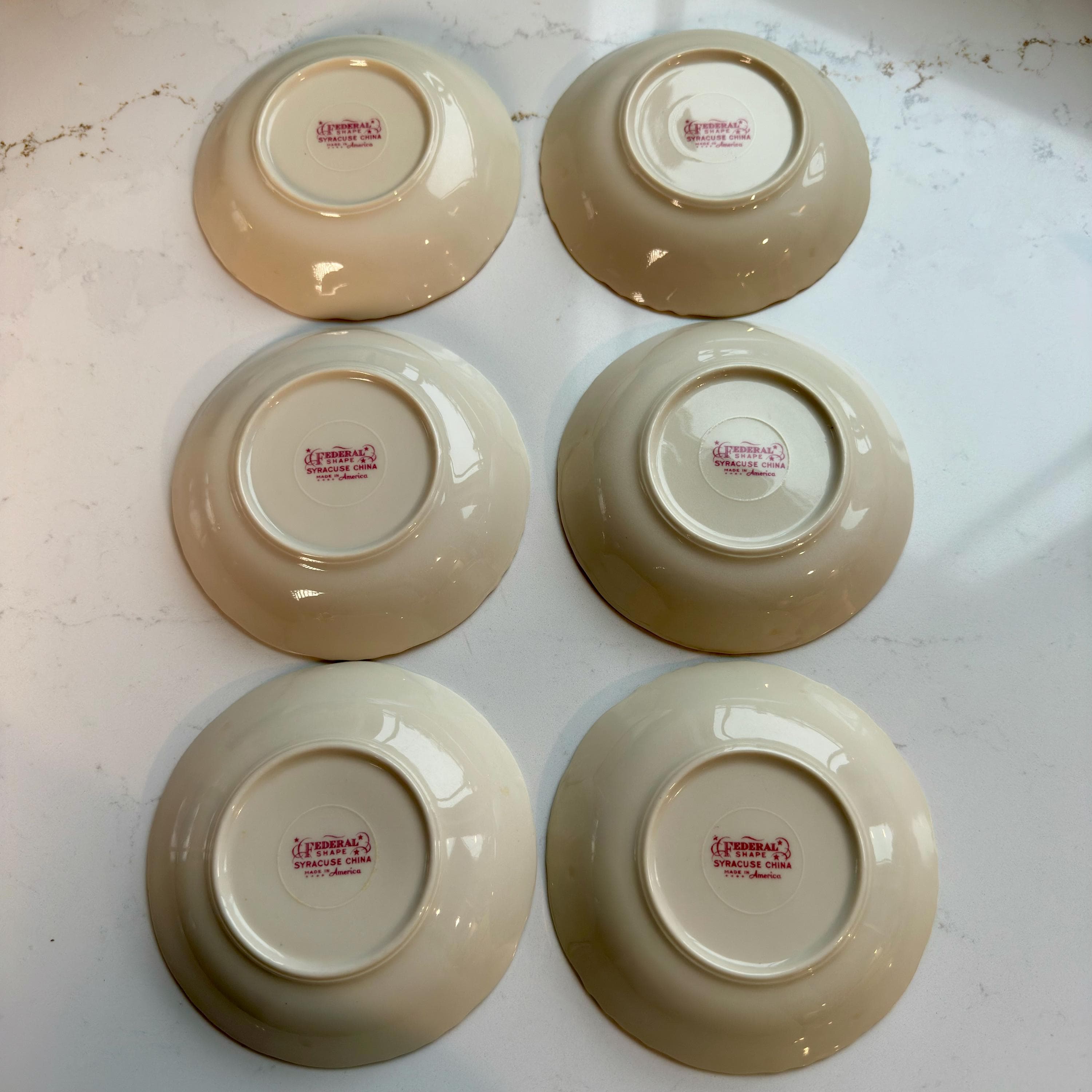 Vintage Syracuse China Federal Shape Set | Floral Restaurant Ware - Thumbnail 9