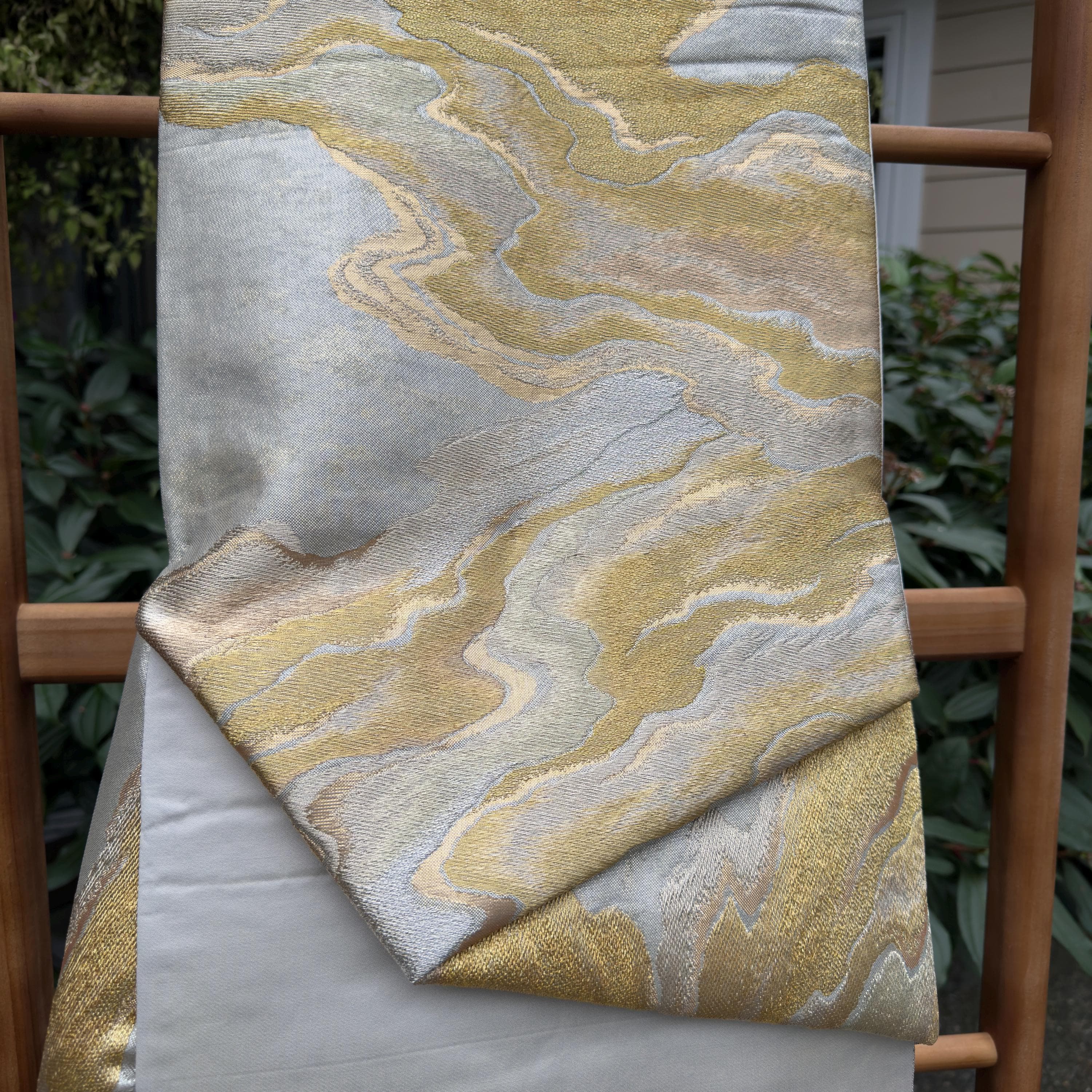 Japanese Silk Obi Wall Art | Upcycled Kimono Tapestry - Thumbnail 4