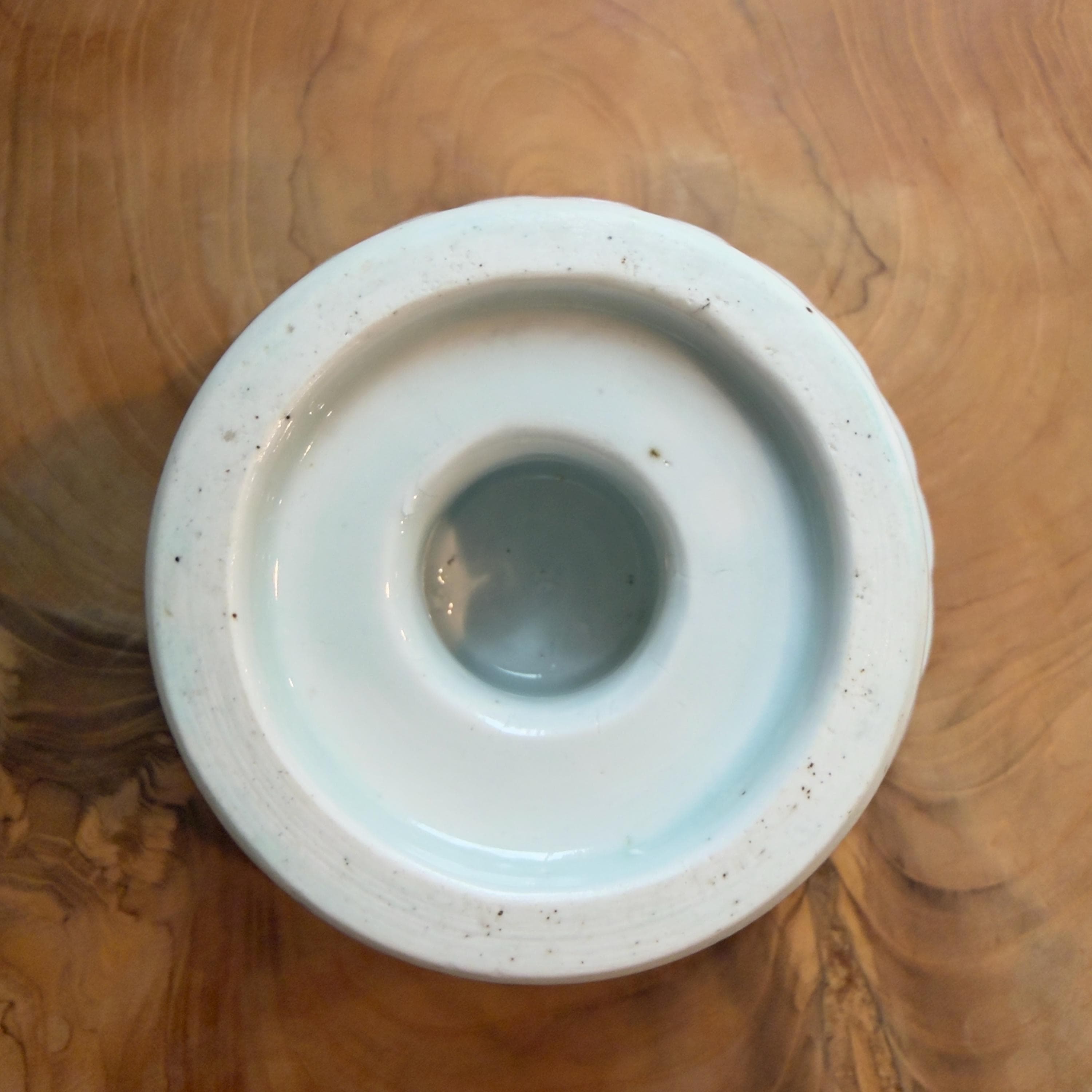 Vintage Imari Sake Bowl | Japanese Red Floral Pedestal Bowl - Thumbnail 5