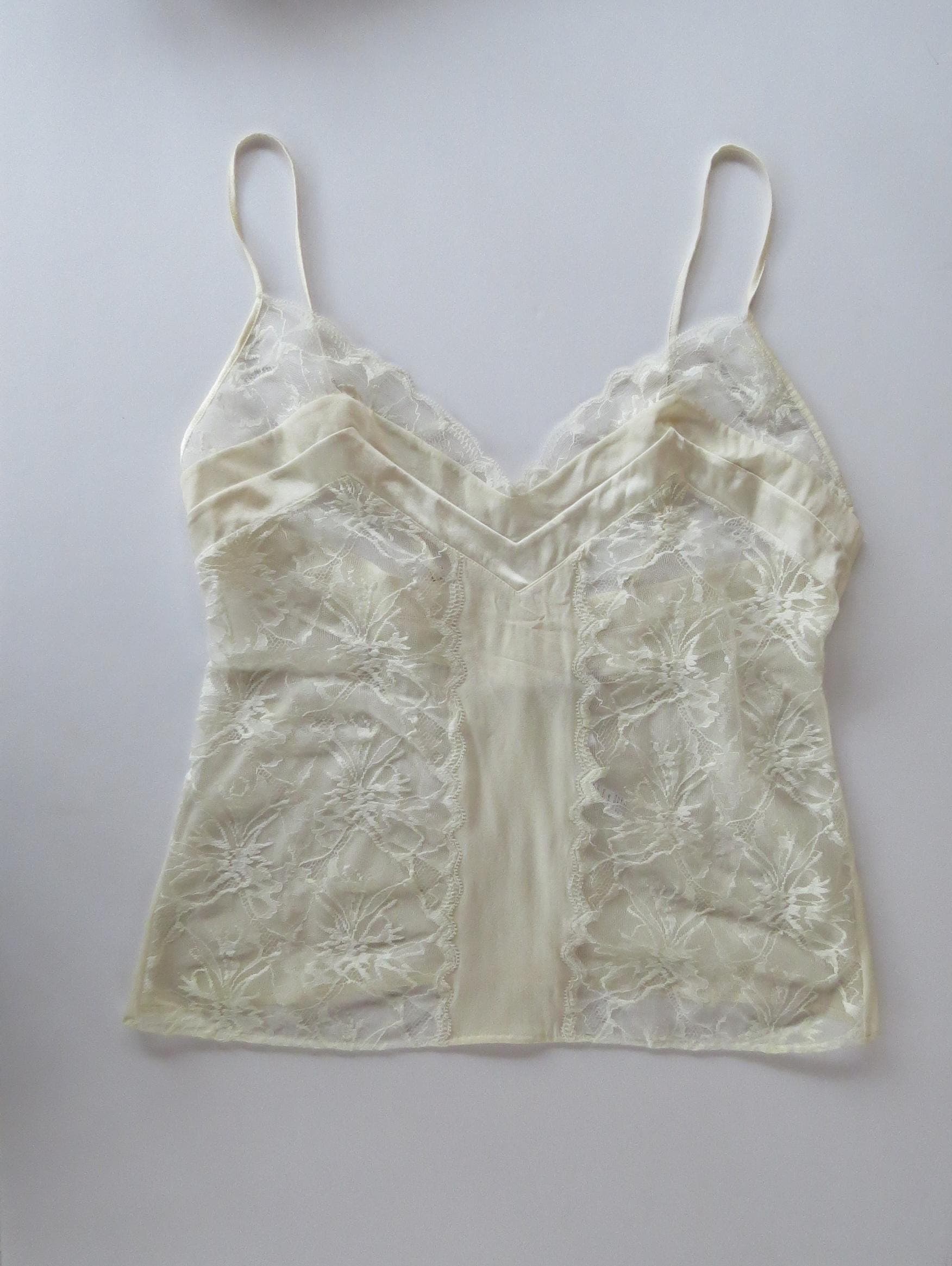 La Perla White Lace & Silk Camisole