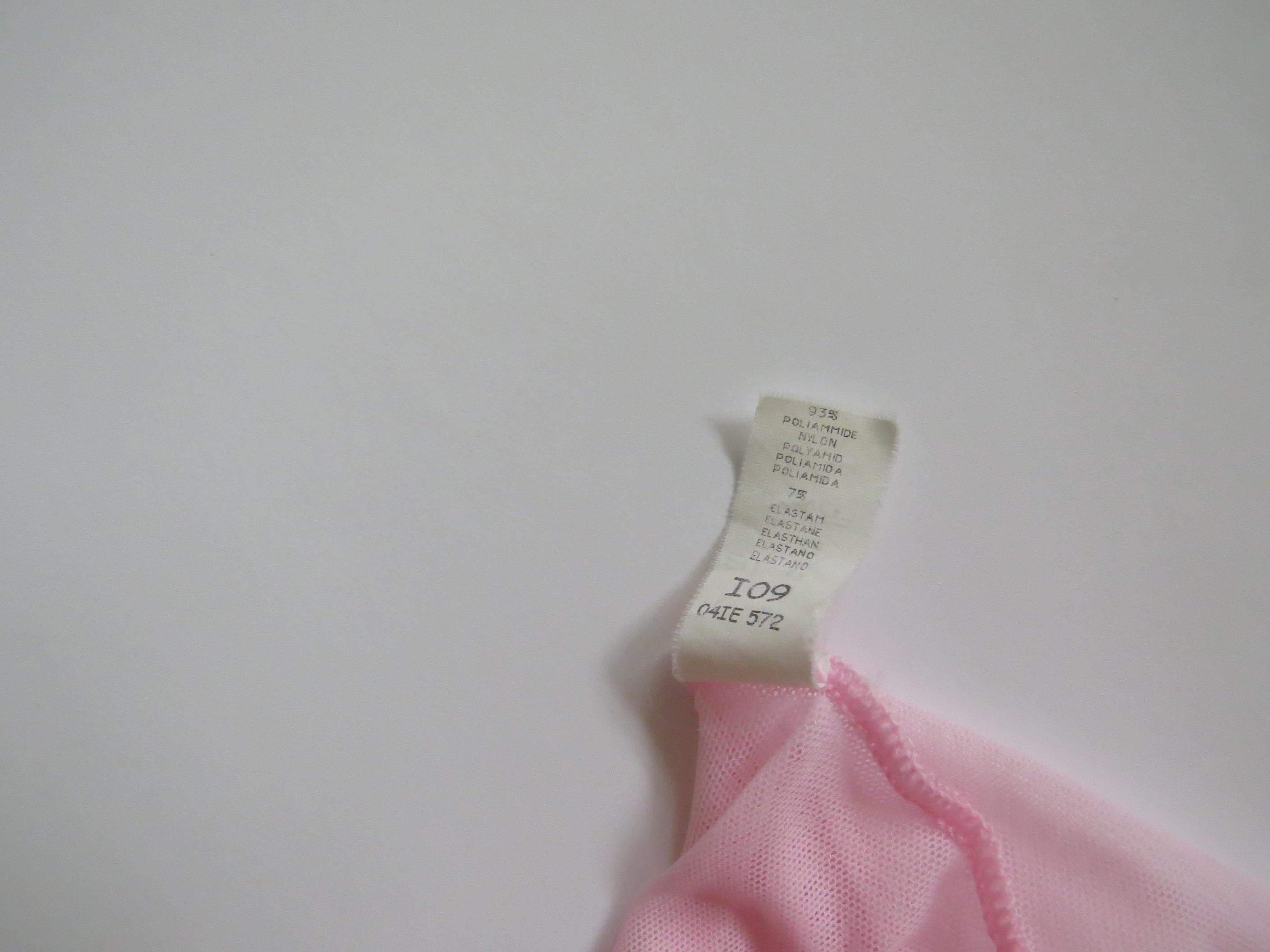 Vintage Italian 00s Intimissimi Pink Mesh Camisole w/ Picot Trim - Thumbnail 7