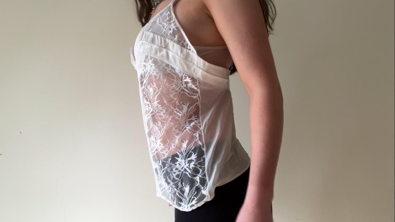 La Perla White Lace & Silk Camisole - Thumbnail 16