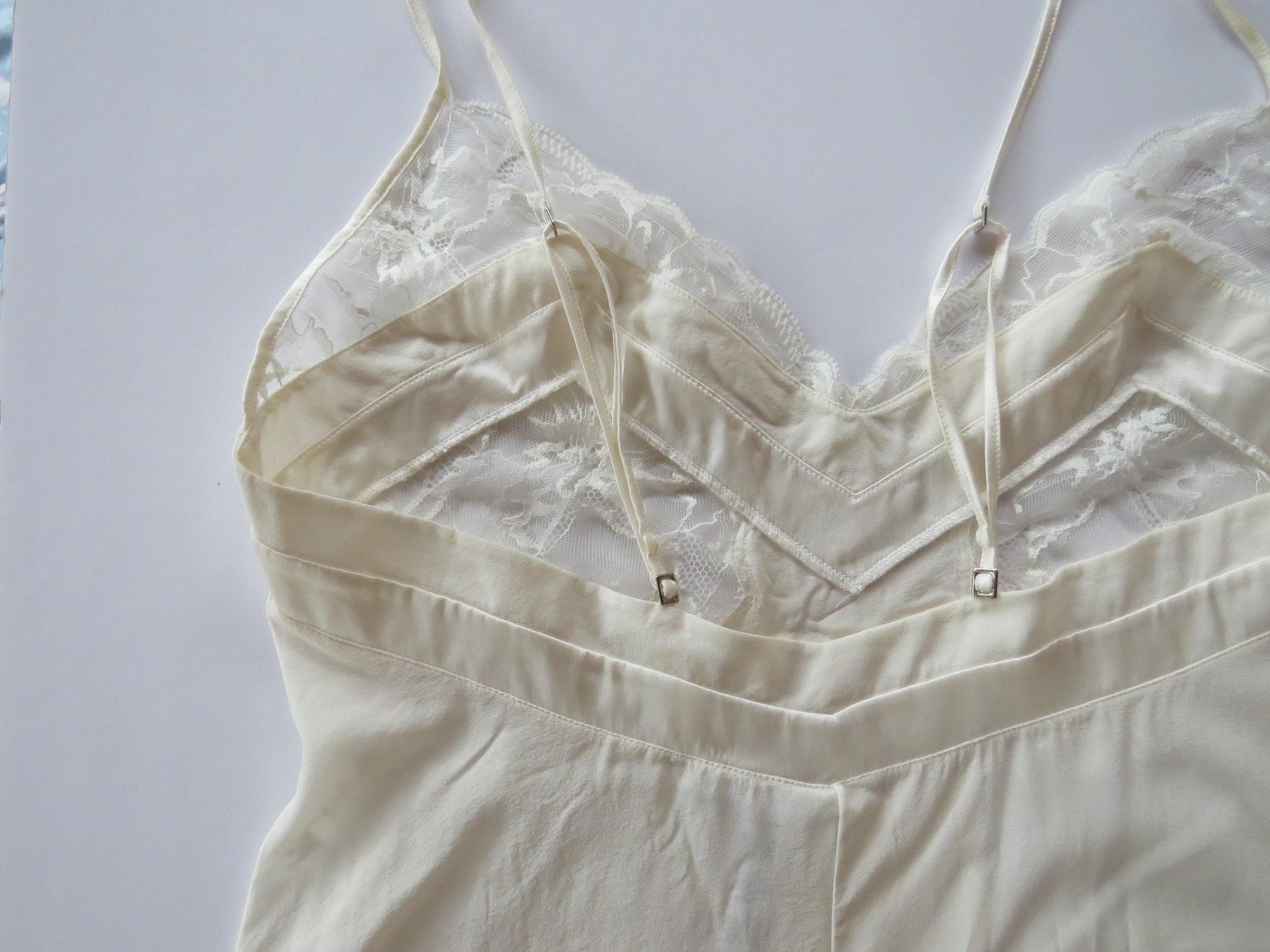 La Perla White Lace & Silk Camisole - Thumbnail 6