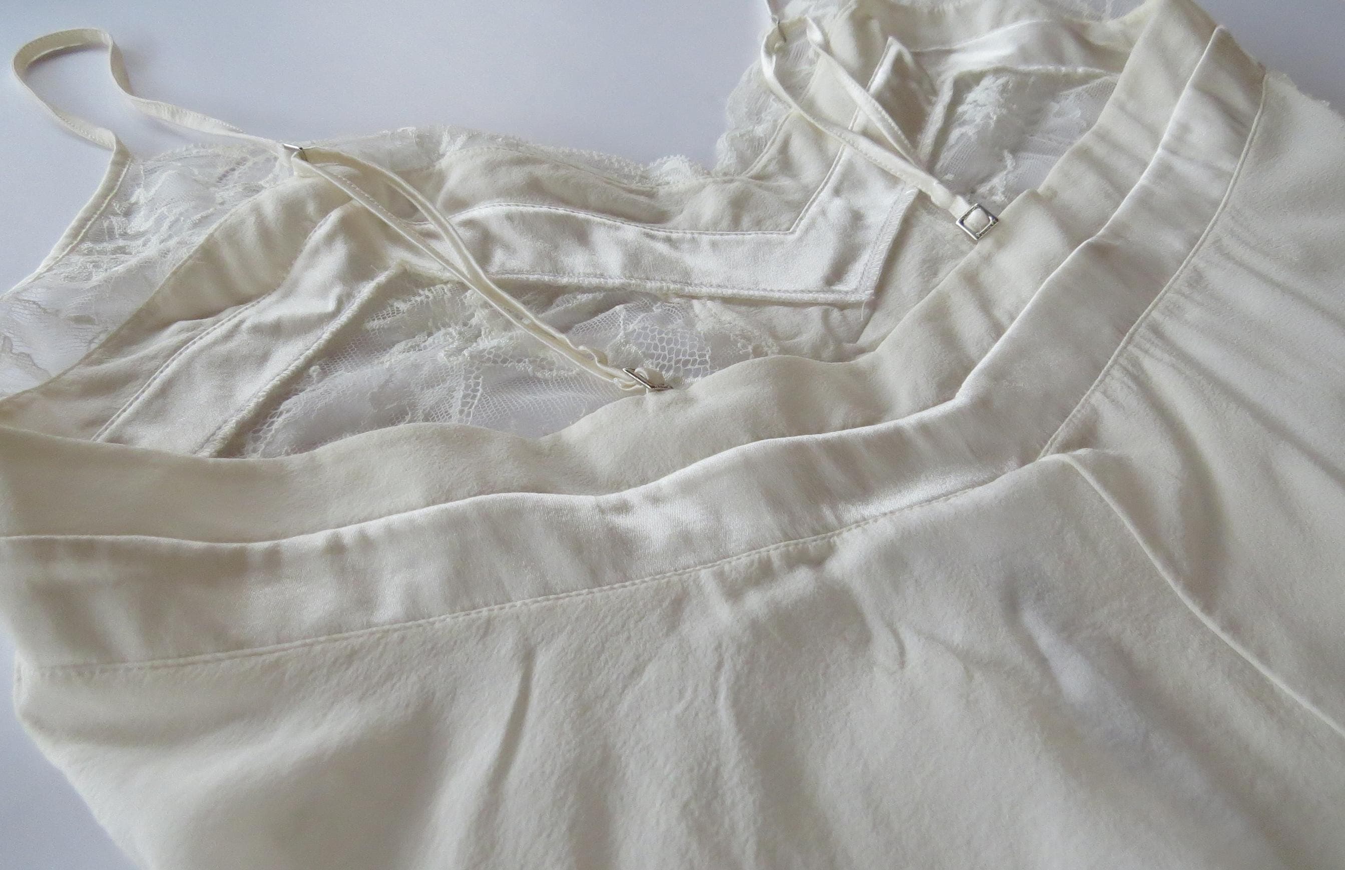 La Perla White Lace & Silk Camisole - Thumbnail 7