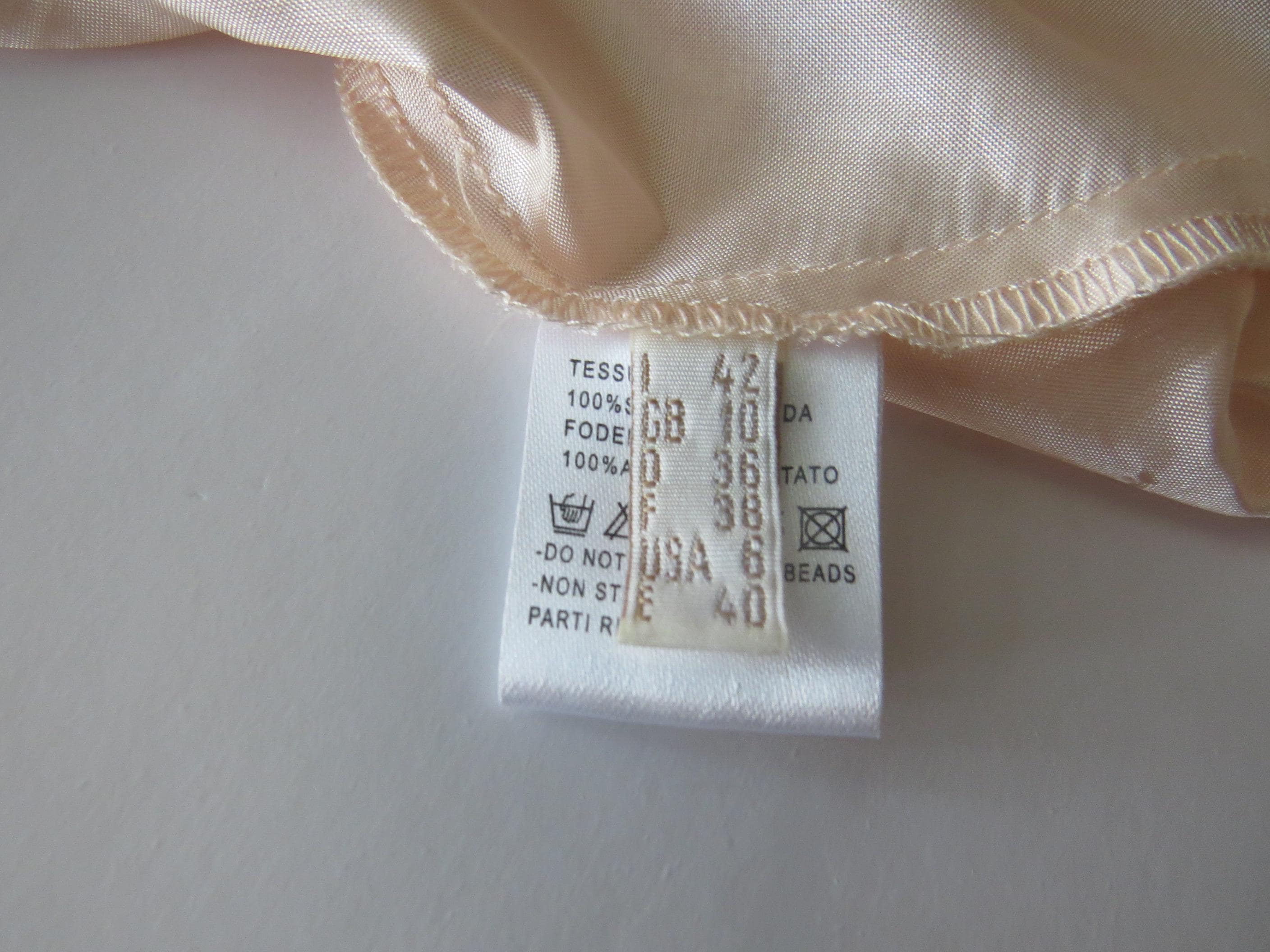 Vintage Mariella Rosati 100% Silk Dress, Bias Cut Midi, Blush Pink, Made in Italy - Thumbnail 8