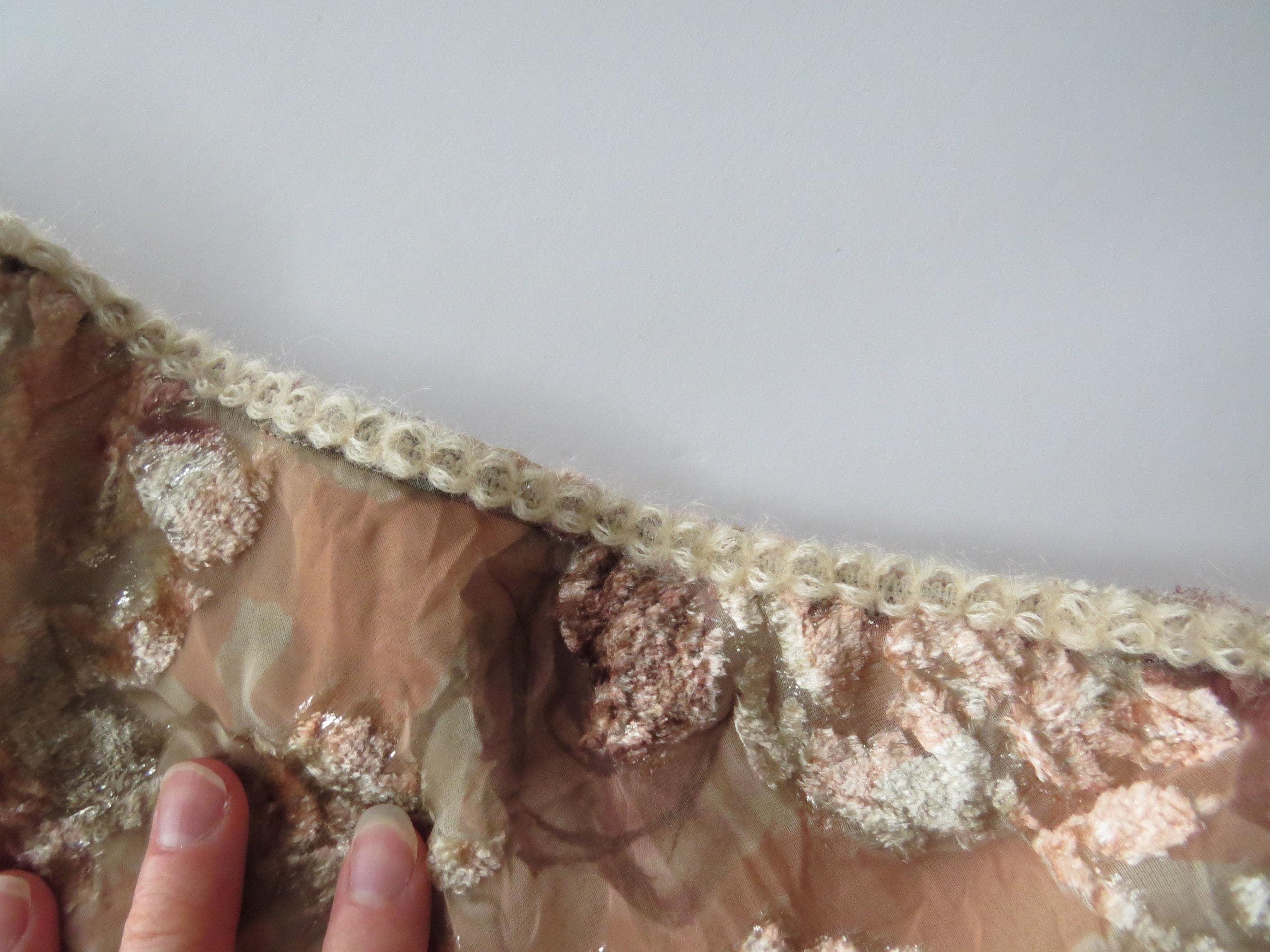 Vintage Vanessa Del Sole Burnout/devoré Floral Skirt, Made in Italy - Thumbnail 6
