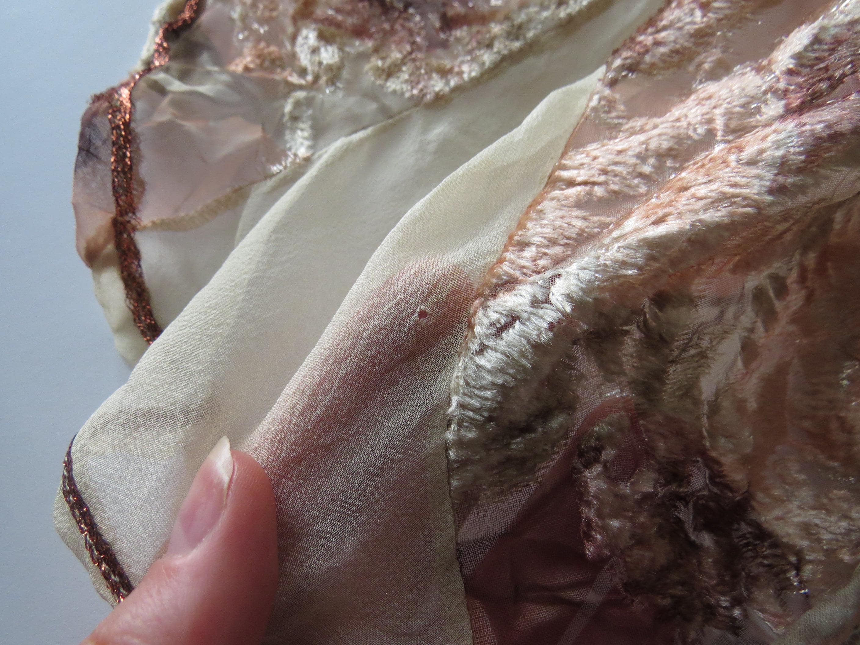 Vintage Vanessa Del Sole Burnout/devoré Floral Skirt, Made in Italy - Thumbnail 9