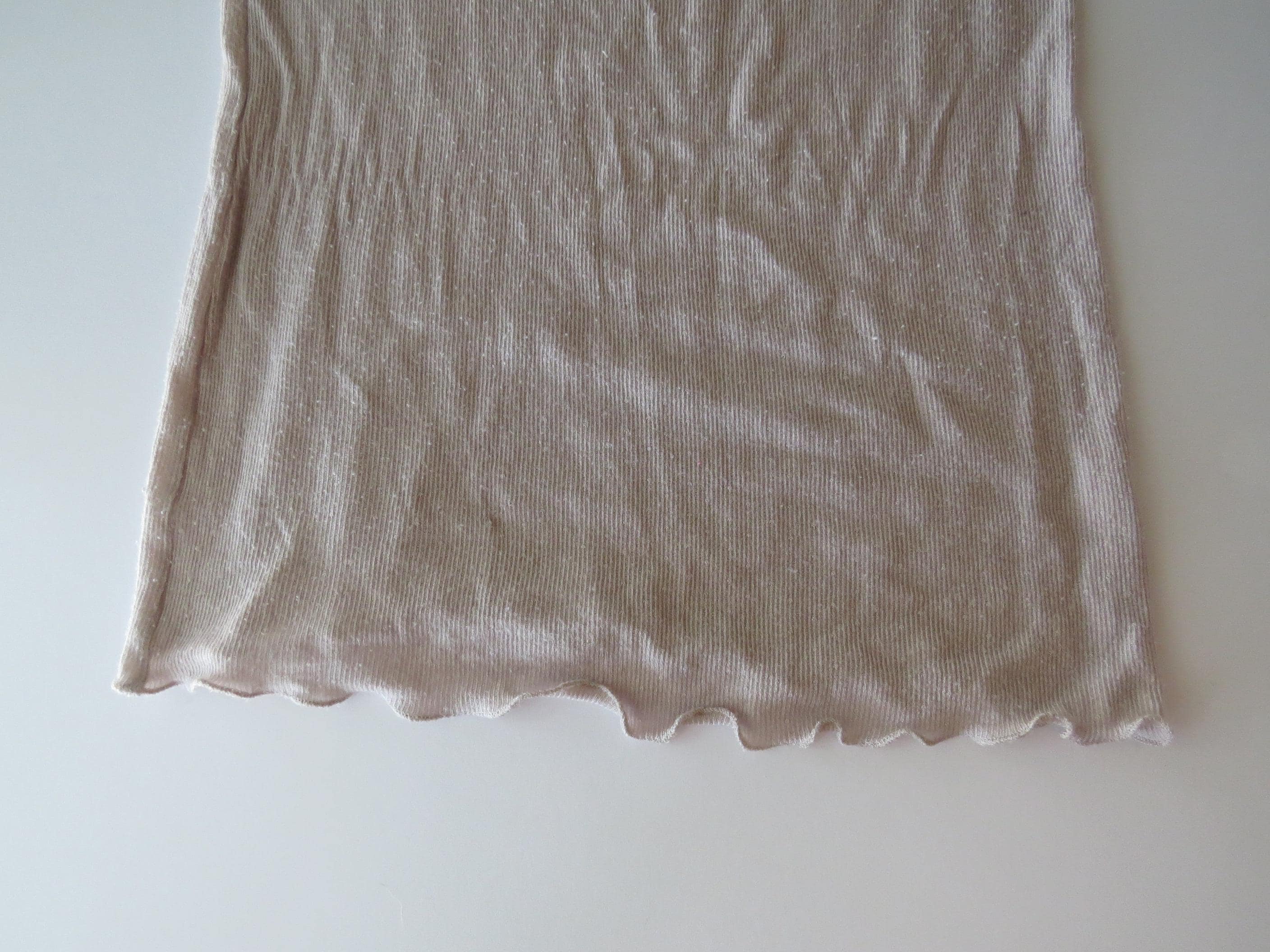Vintage Intimissimi Mauve Lace Lettuce Edge Cami Top, 00s Italian Designer - Thumbnail 6