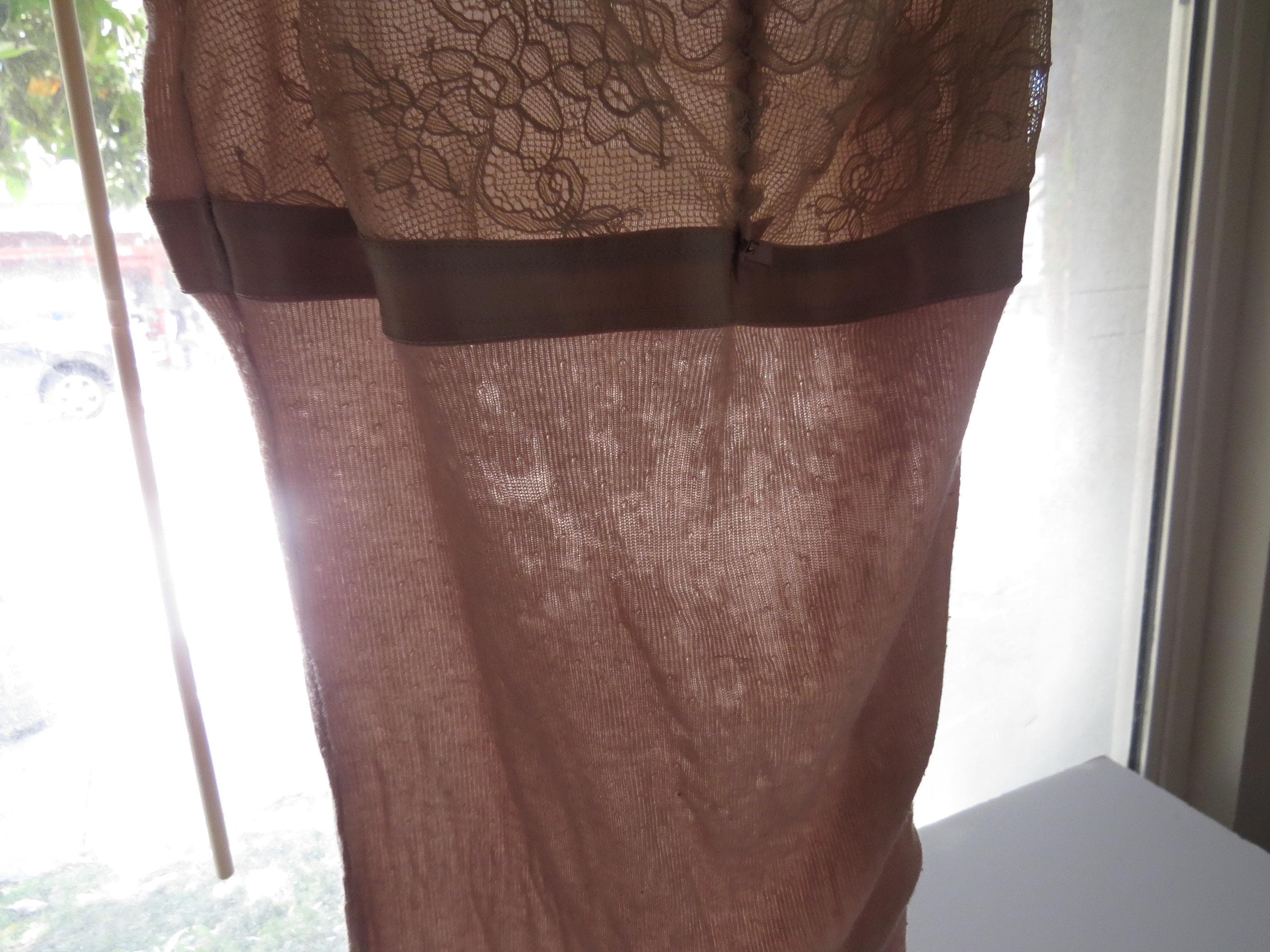 Vintage Intimissimi Mauve Lace Lettuce Edge Cami Top, 00s Italian Designer - Thumbnail 8