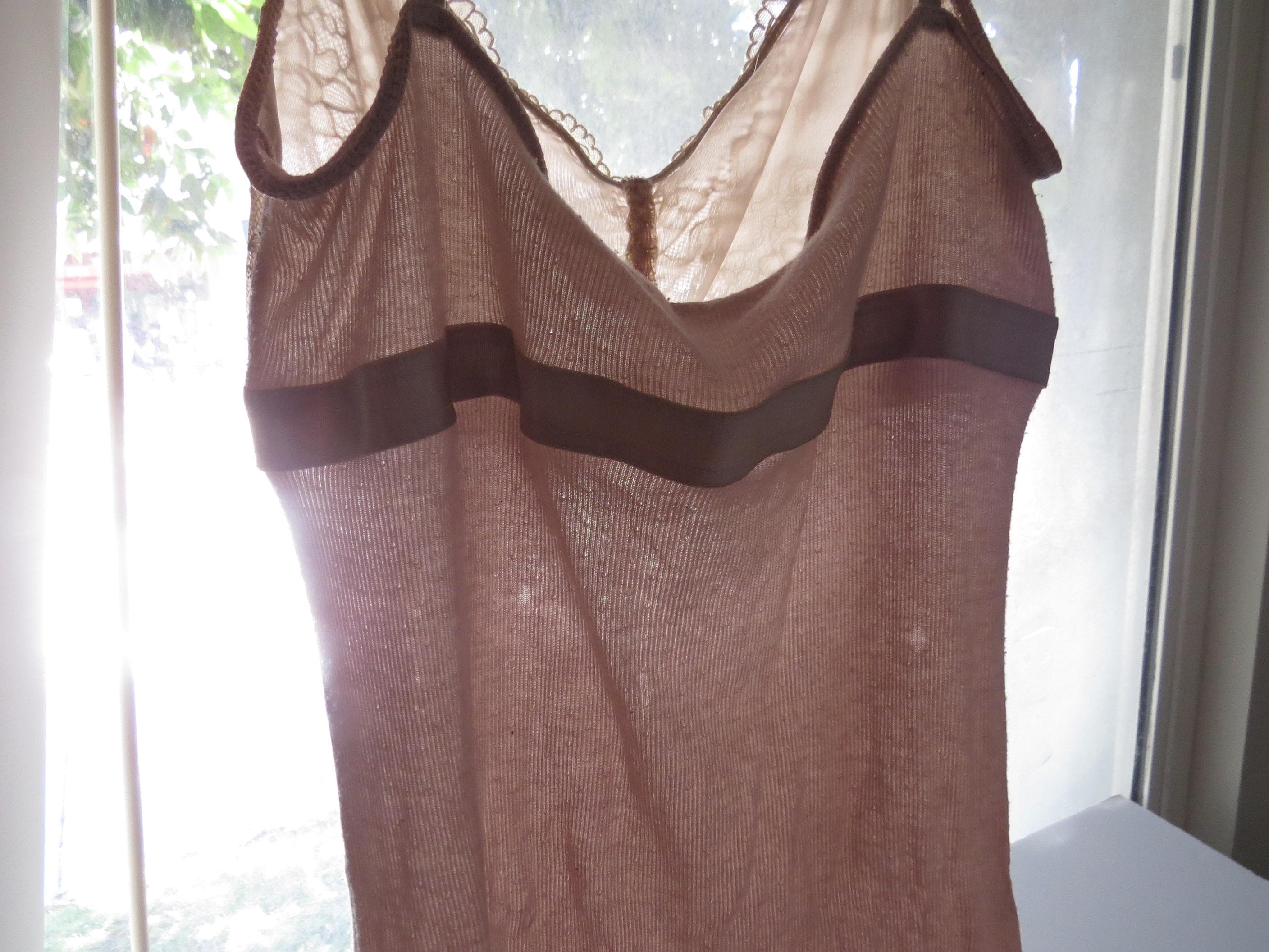 Vintage Intimissimi Mauve Lace Lettuce Edge Cami Top, 00s Italian Designer - Thumbnail 11