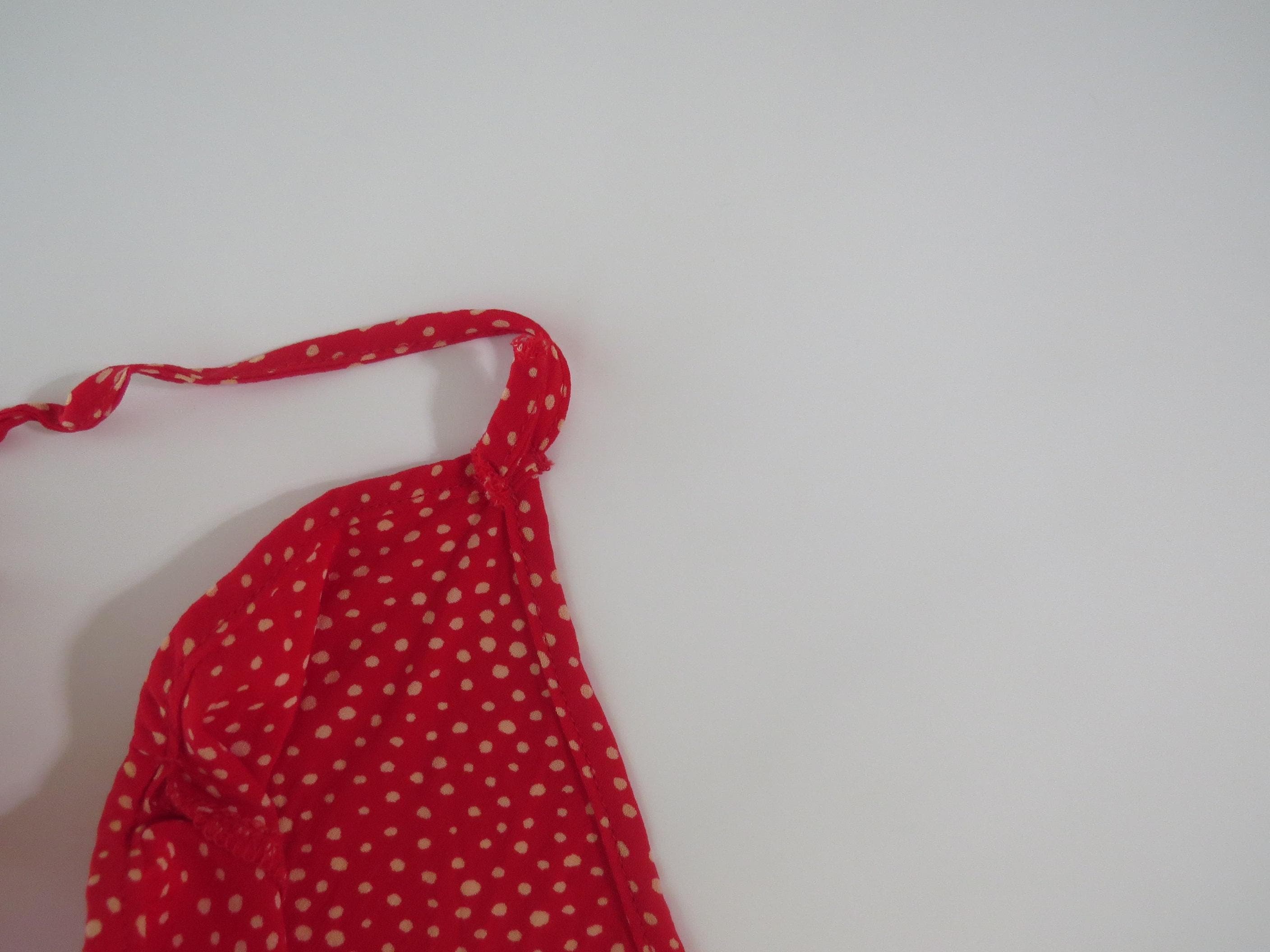 Vintage Italian Silk Lace Trim Wrap Cami Chemise Top United Colors of Benetton - Thumbnail 10