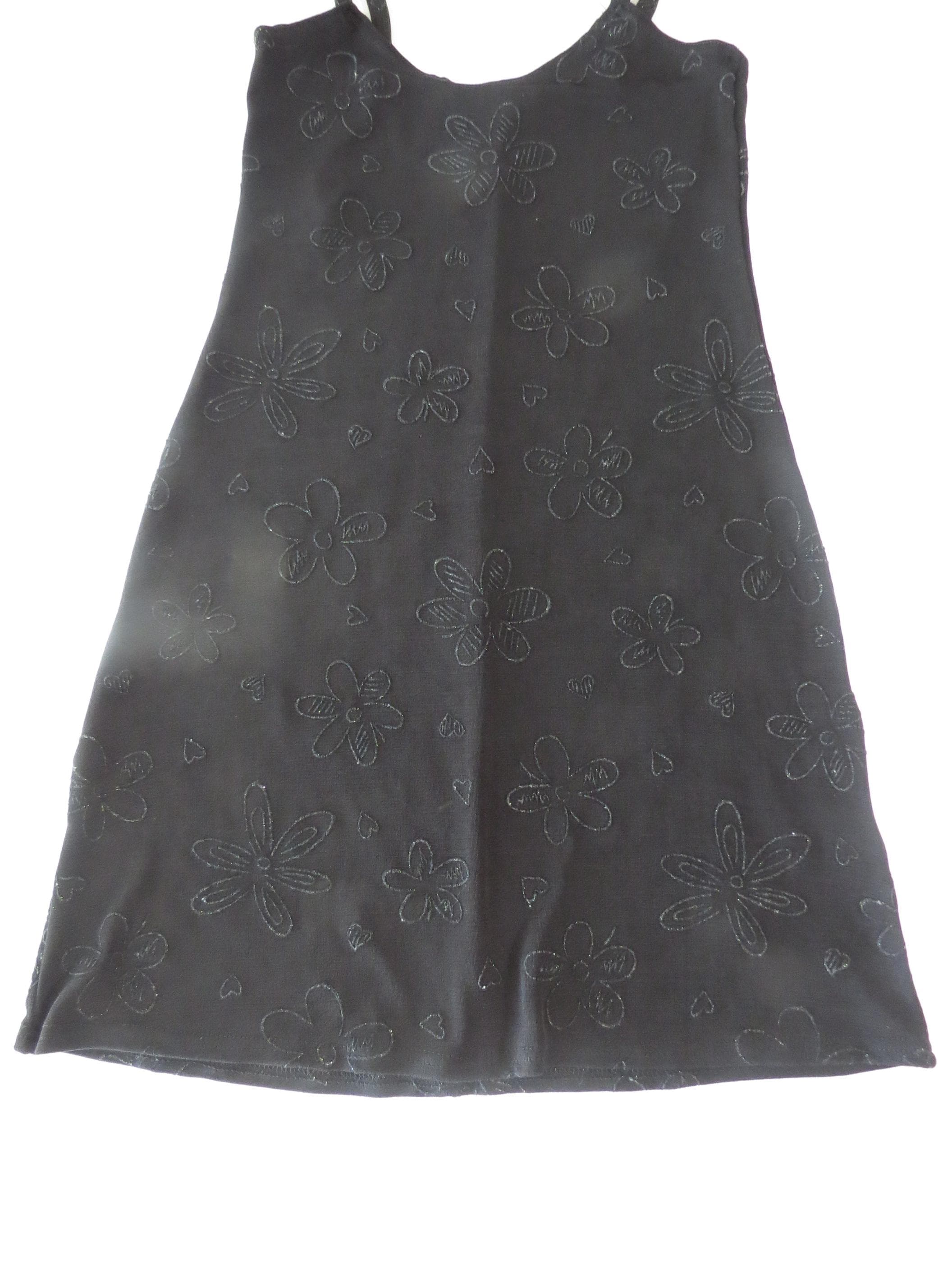 90s Vintage Topshop Glitter Flower Knit Mini Dress, Made in England - Thumbnail 7