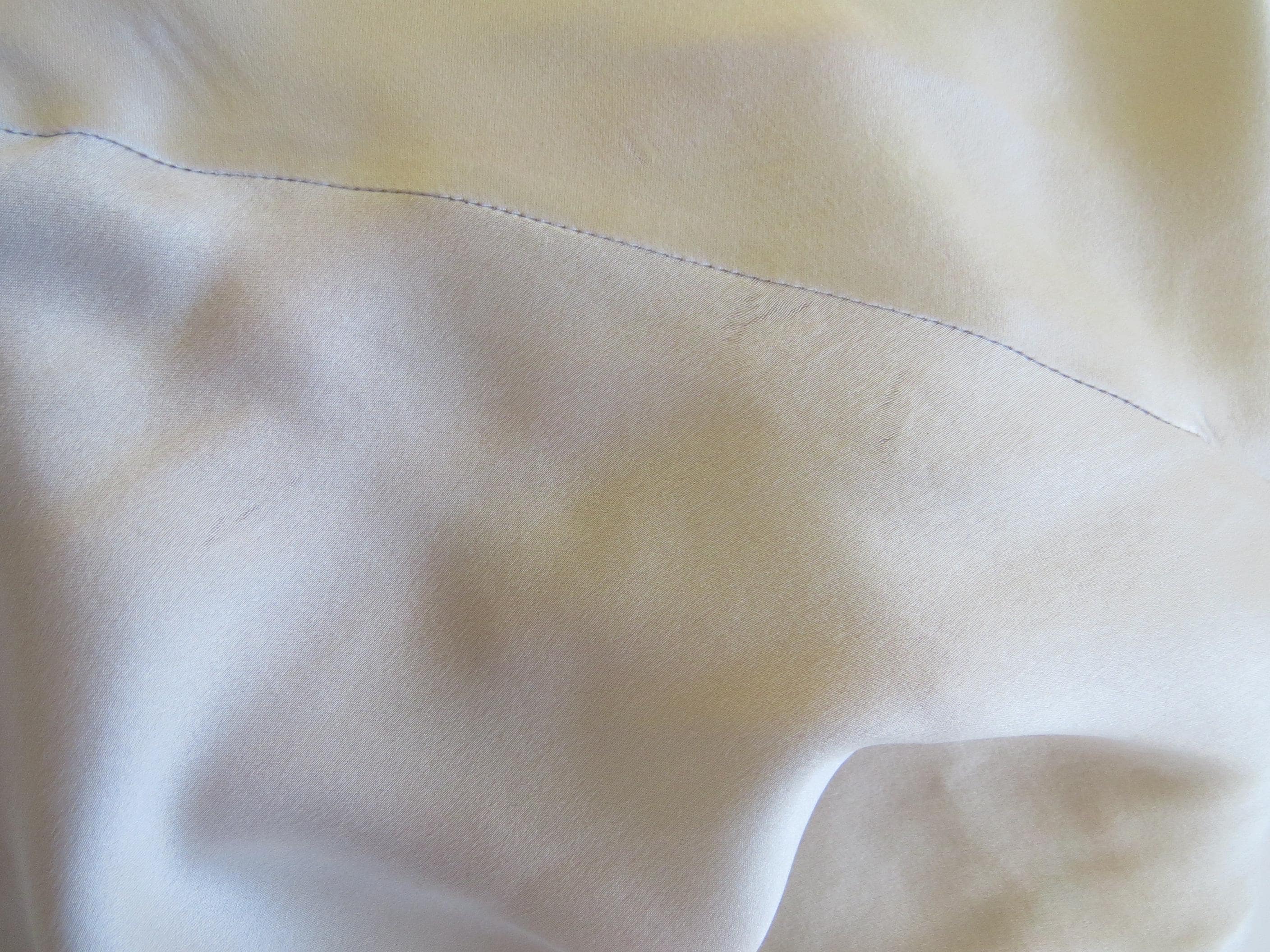 90s Vintage Italian 100% Silk Chemise/Slip Dress Bias Cut Champagne Muted Pink Intimissimi - Made in Italy - Thumbnail 14
