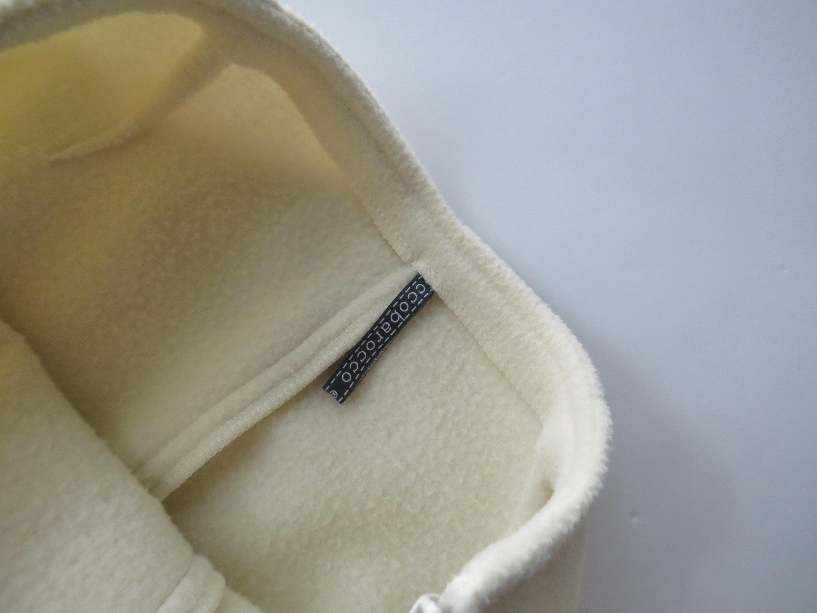 90s Vintage Roccobarocco Jeans Italian Fleece Beaded Skirt with Snowflake Embroidery, Made in Italy - Thumbnail 4