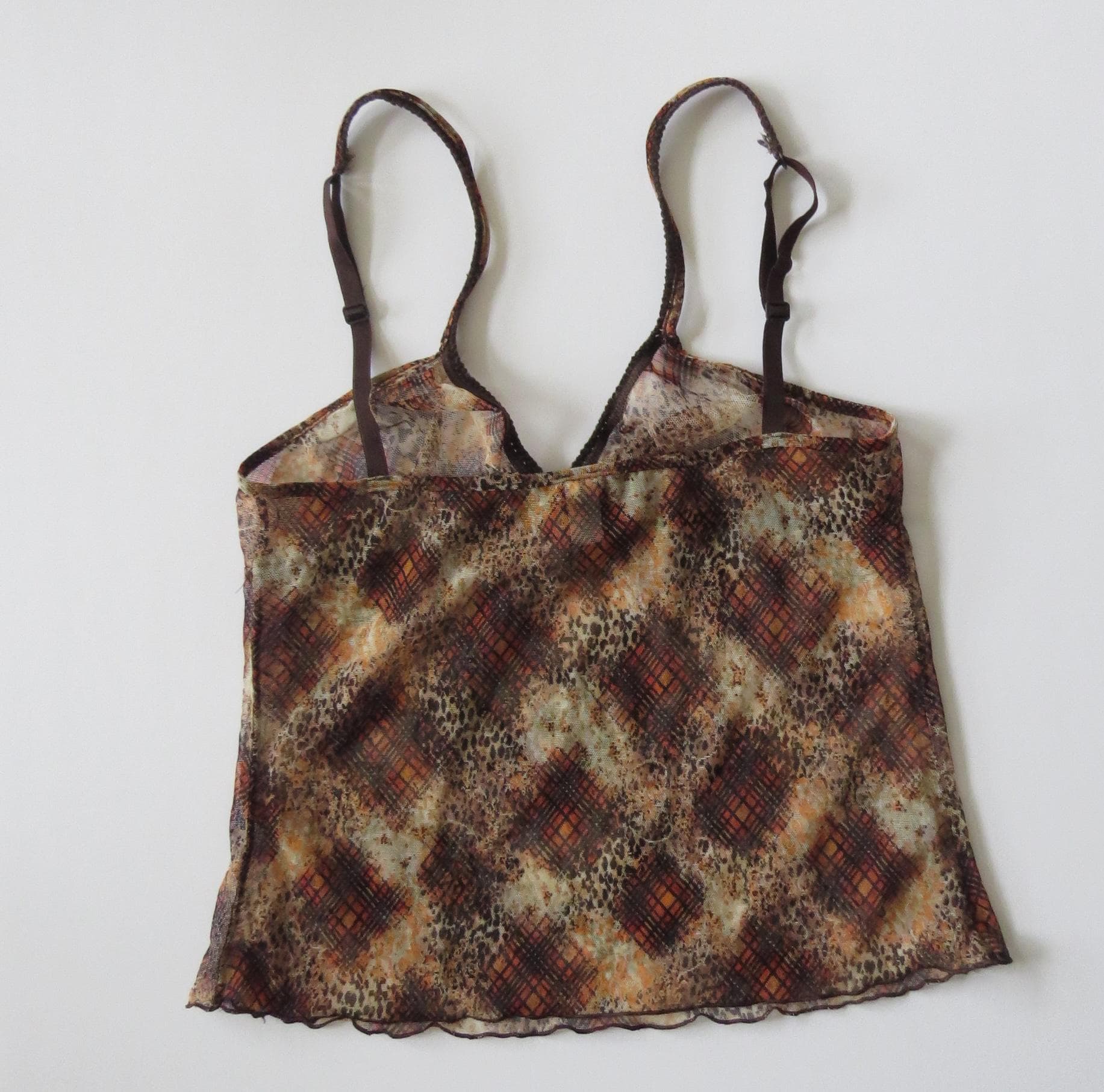 Vintage Italian Intimissimi 2000s Micro Print Camisole - Fall/Winter 2002–2003 Italy - Thumbnail 4