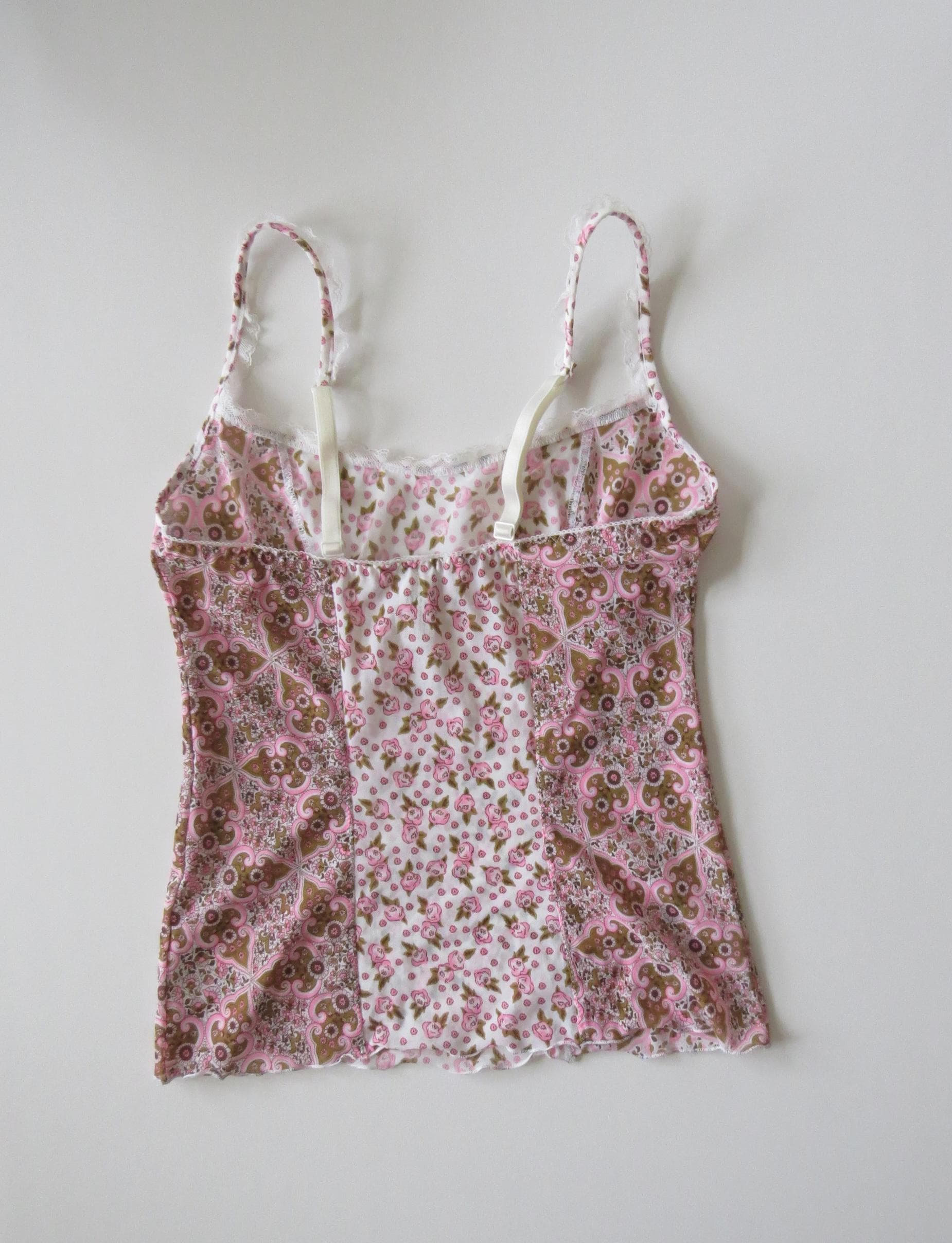 Vintage Italian Intimissimi Floral Paisley Camisole Set, 2000s - Thumbnail 5