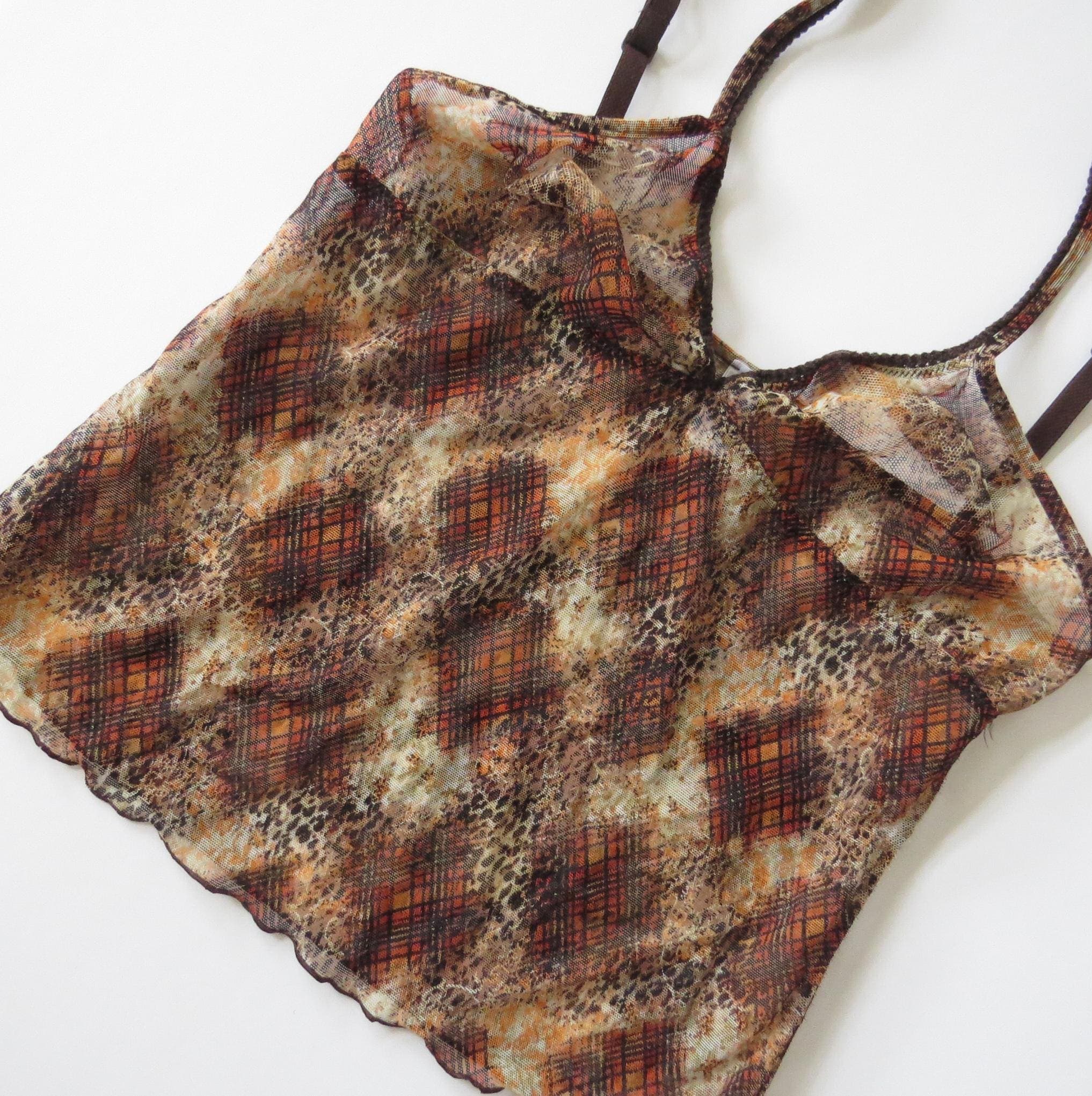 Vintage Italian Intimissimi 2000s Micro Print Camisole - Fall/Winter 2002–2003 Italy