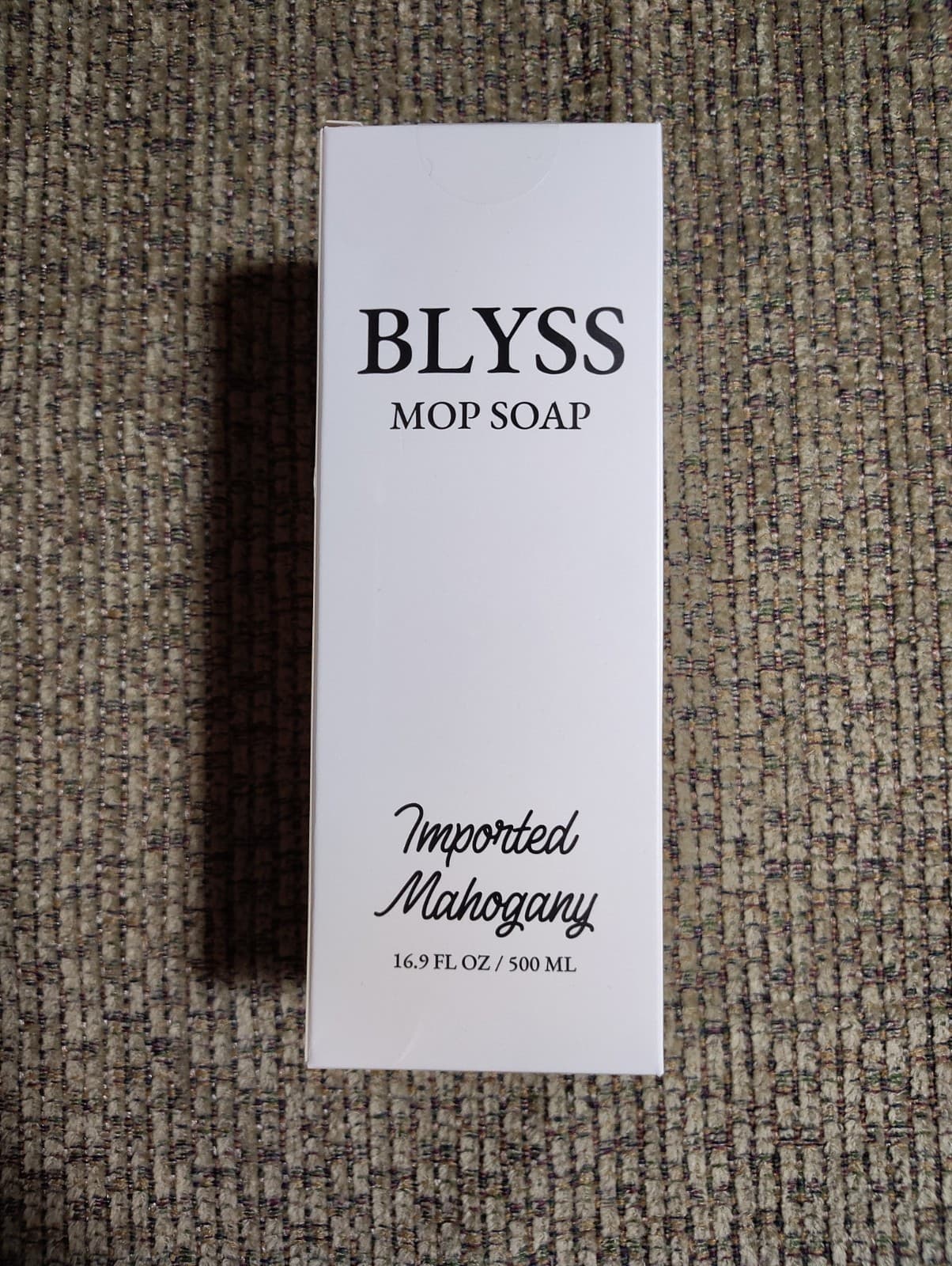 Blyss Mop Soap Imported Mahogany NIB 16.9 Oz 500 ML - NIB