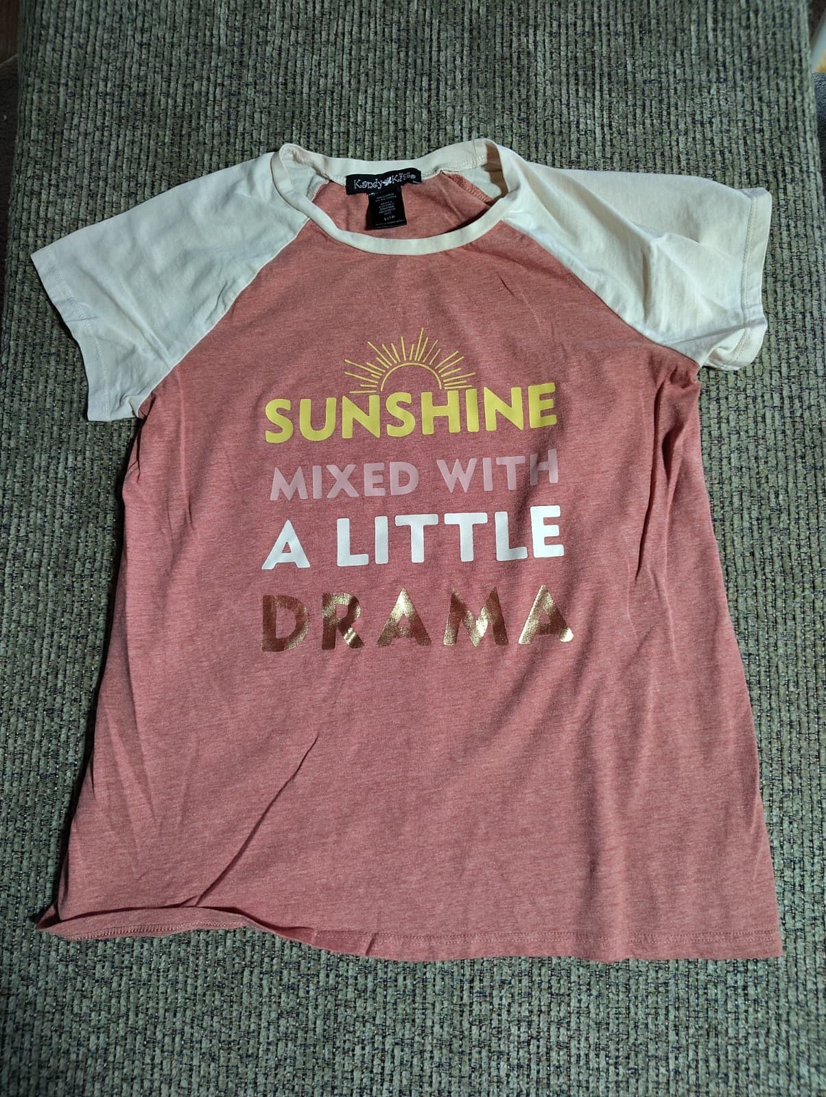 KANDY KISS-GIrls Sunshine Mixed With A Little Drama Girls Size Large 14