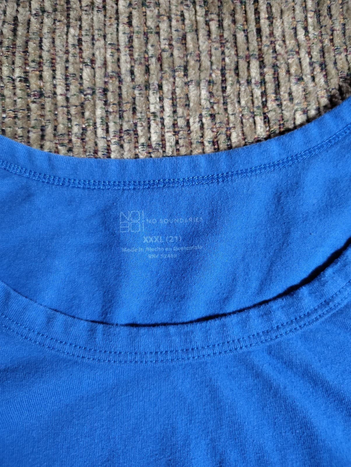 NOBO NO BOUNDARIES Bright Blue Short Sleeve Round Neck Tee Shir XXL - Thumbnail 4