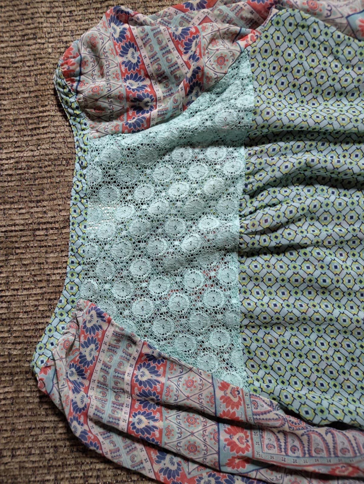 Fig & Flower Anthropologie Blouse 2X Peasant Boho - Thumbnail 8