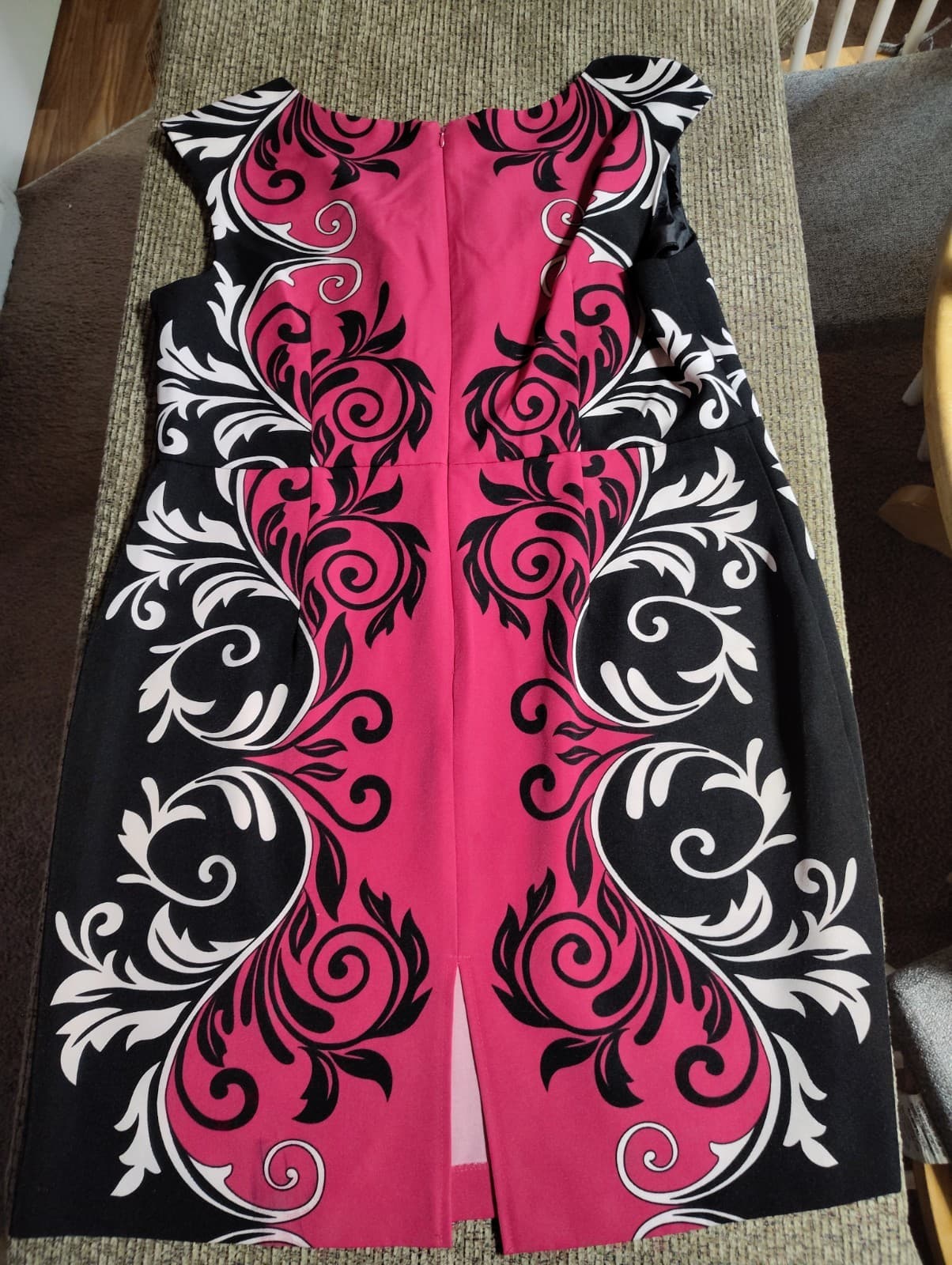 VOIR VOIR Dress Women's 18 Sleeveless Summer Pink Black White - Thumbnail 6