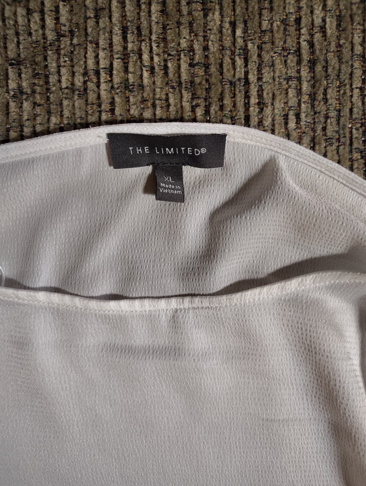 The Limited Light Weight Plus Size Top Business/Casual Ivory Size XL Long Sleeve - Thumbnail 5