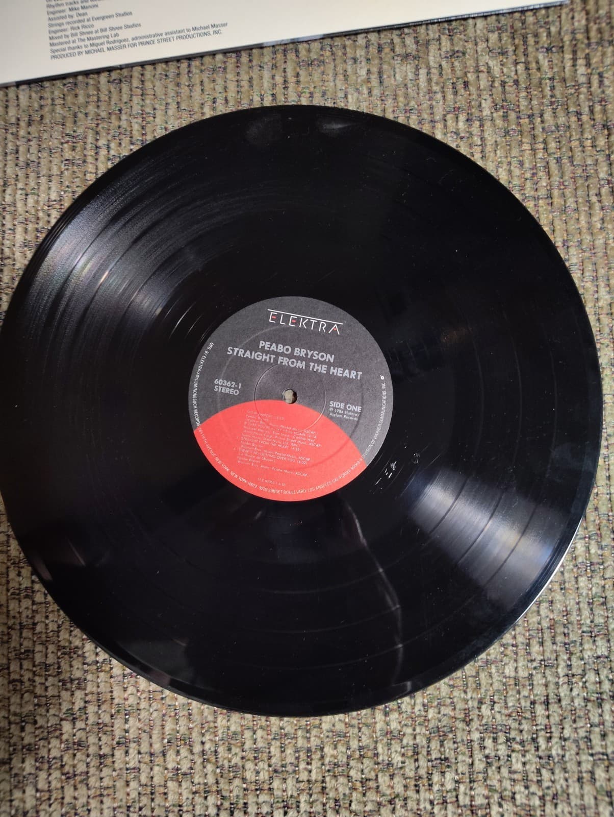 PEABO BRYSON STRAIGHT FROM THE HEART LP VINYL RECORD - Thumbnail 7