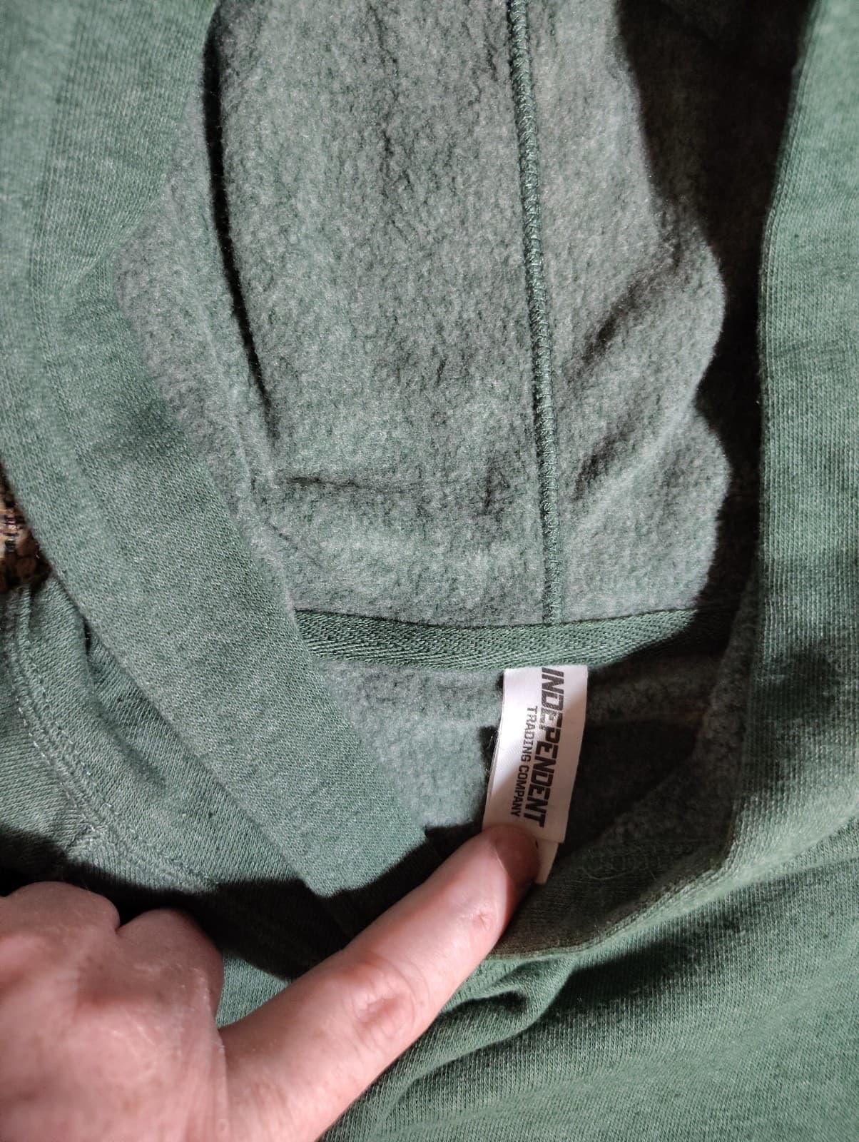 INDEPENDENT TRADING COMPANY Unisex Green Pullover Hoodie Size S - Thumbnail 4