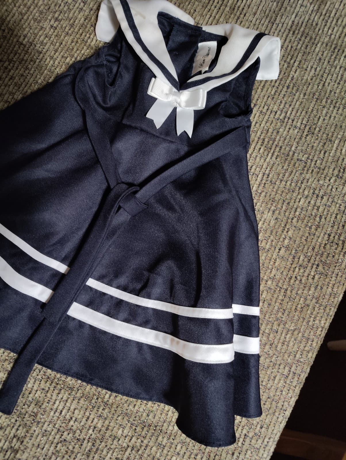 Bonnie Jean Baby Girls Sailor Nautical Navy Uniforms Back to school dress 18M - Thumbnail 3
